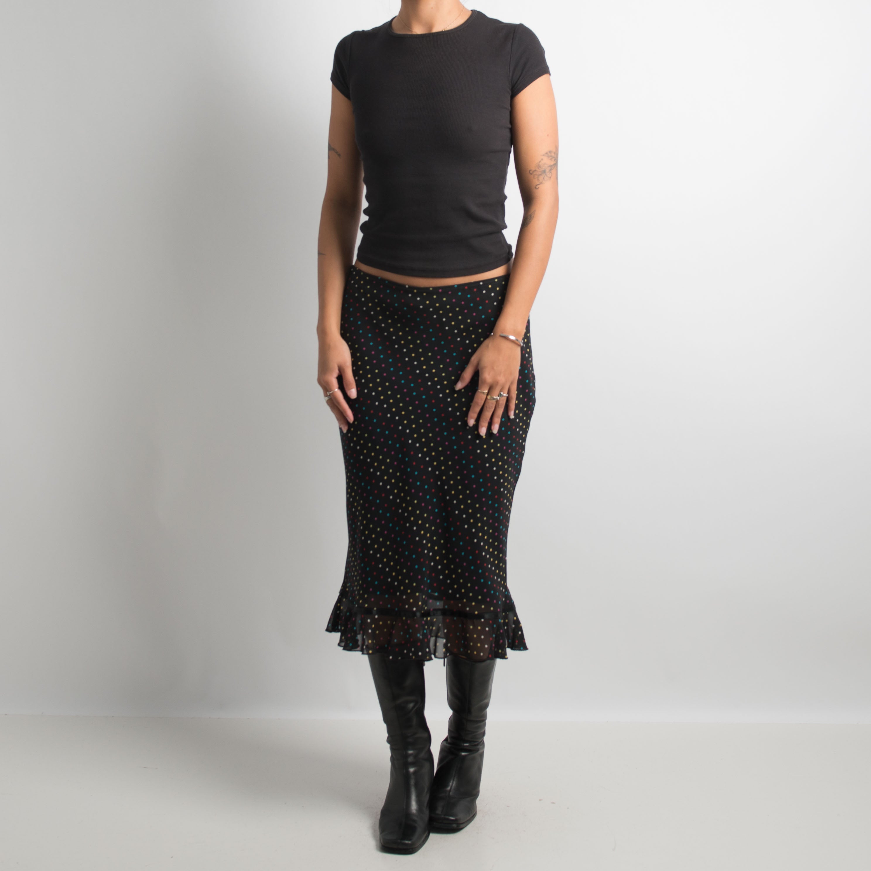 【Anyone more】Teten Check Unbalance Midi Skirt Z Supply Aveen Midi Skirt - Women's Skirts in White | Buckle