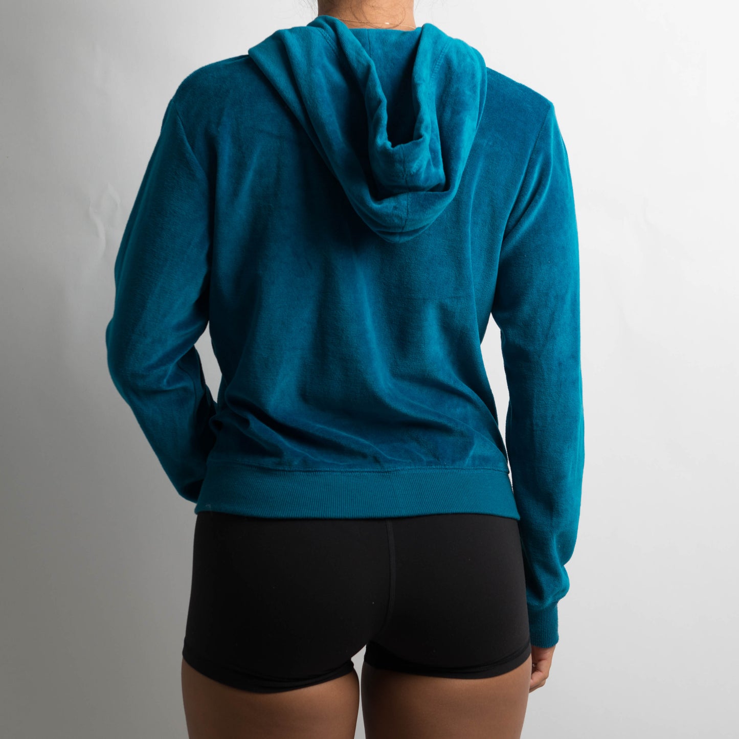VELOUR ZIP HOODIE
