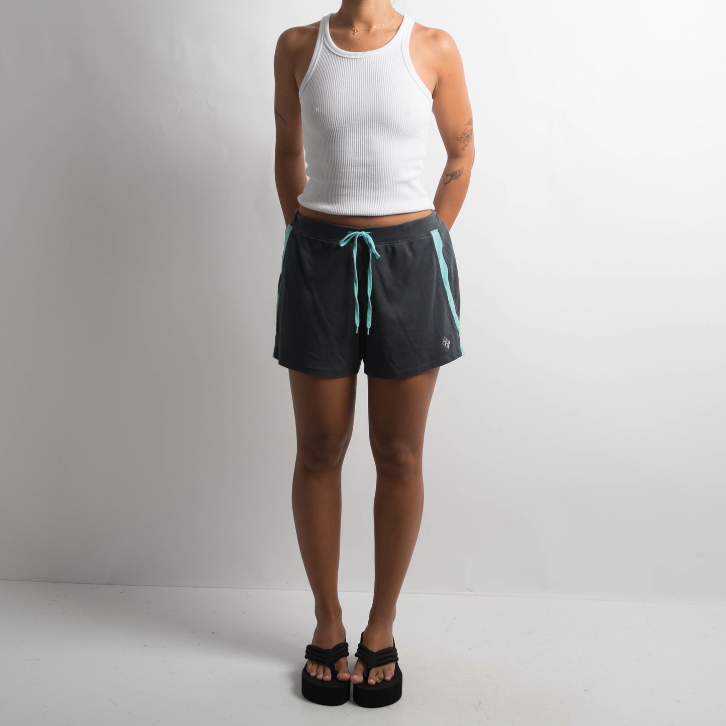GREY LOUNGE SHORTS