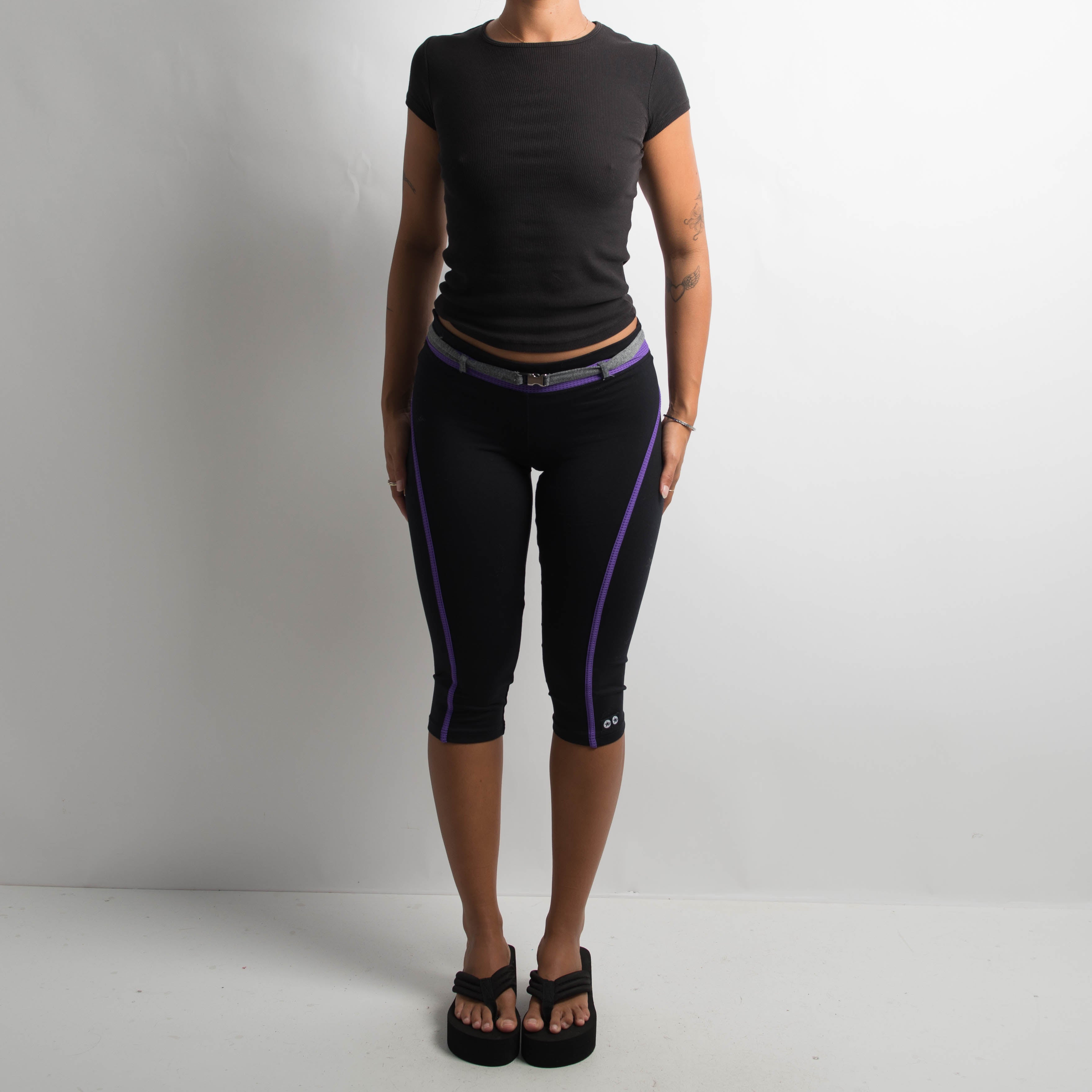 PURPLE ACCENT 3/4 TIGHTS