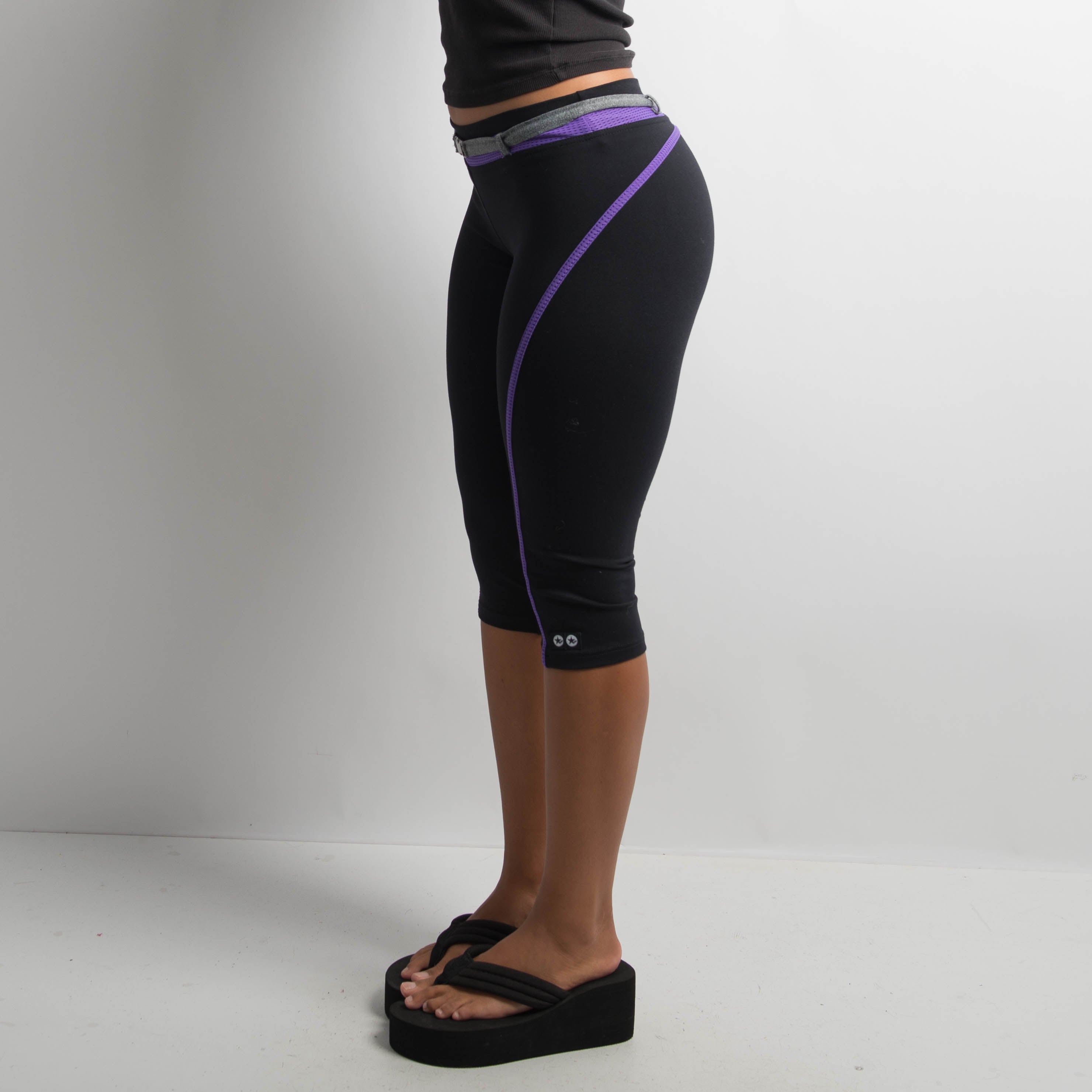 PURPLE ACCENT 3/4 TIGHTS