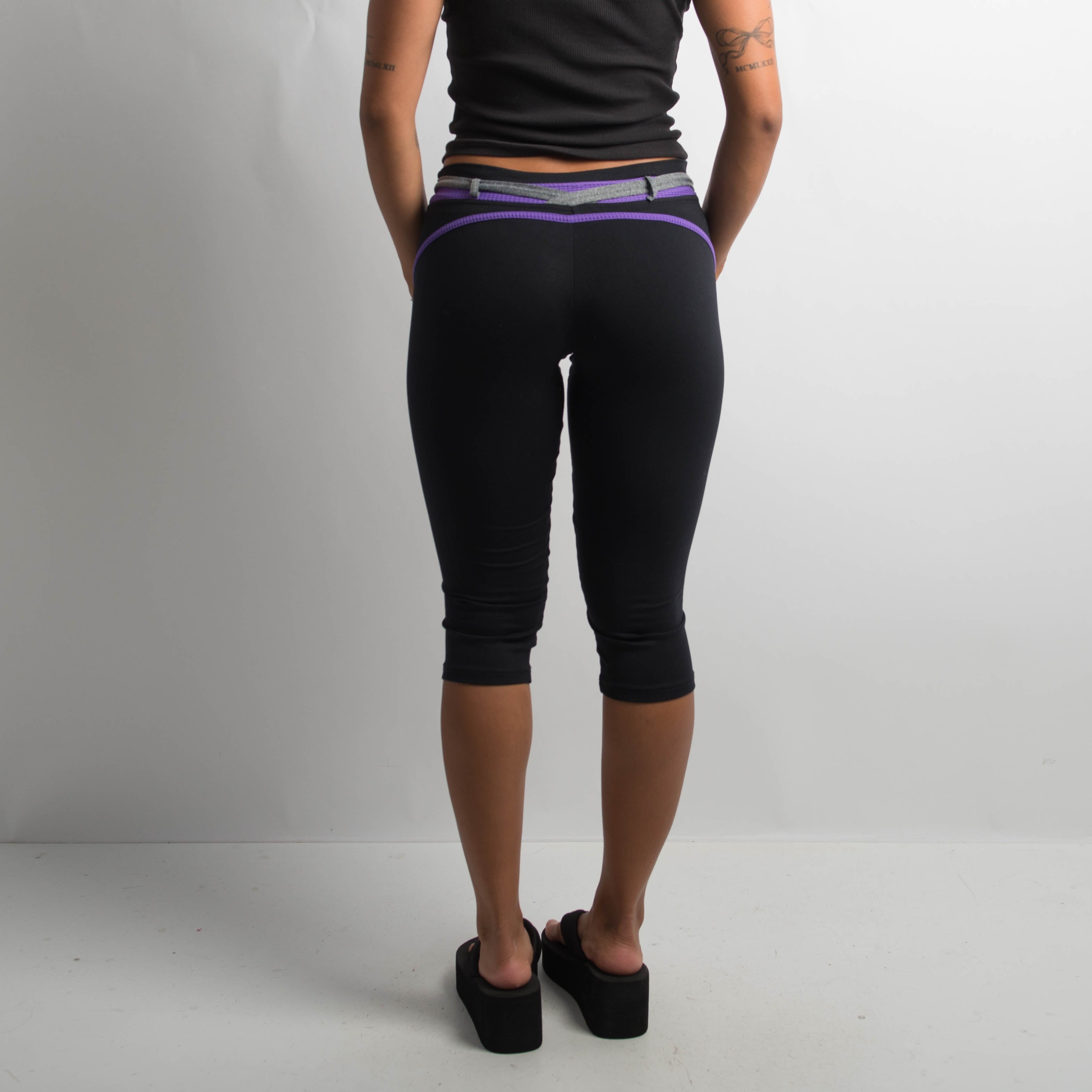 PURPLE ACCENT 3/4 TIGHTS