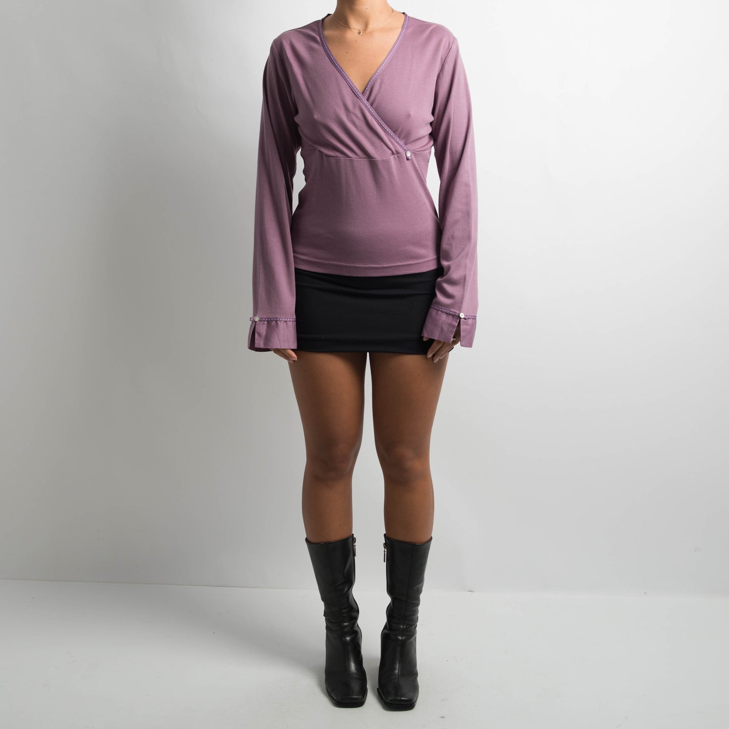 PURPLE LONG SLEEVE TOP