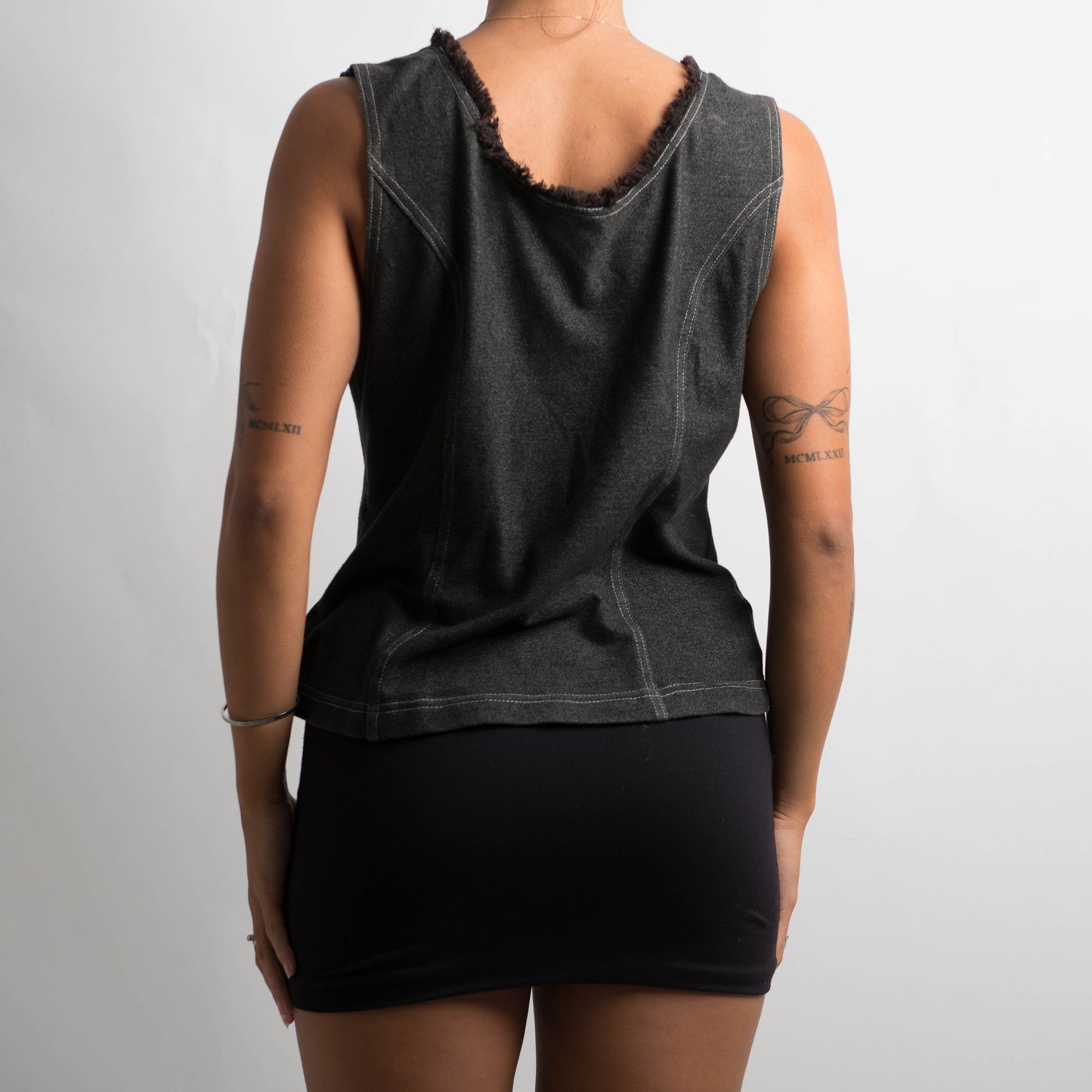 FAUX DENIM TANK TOP