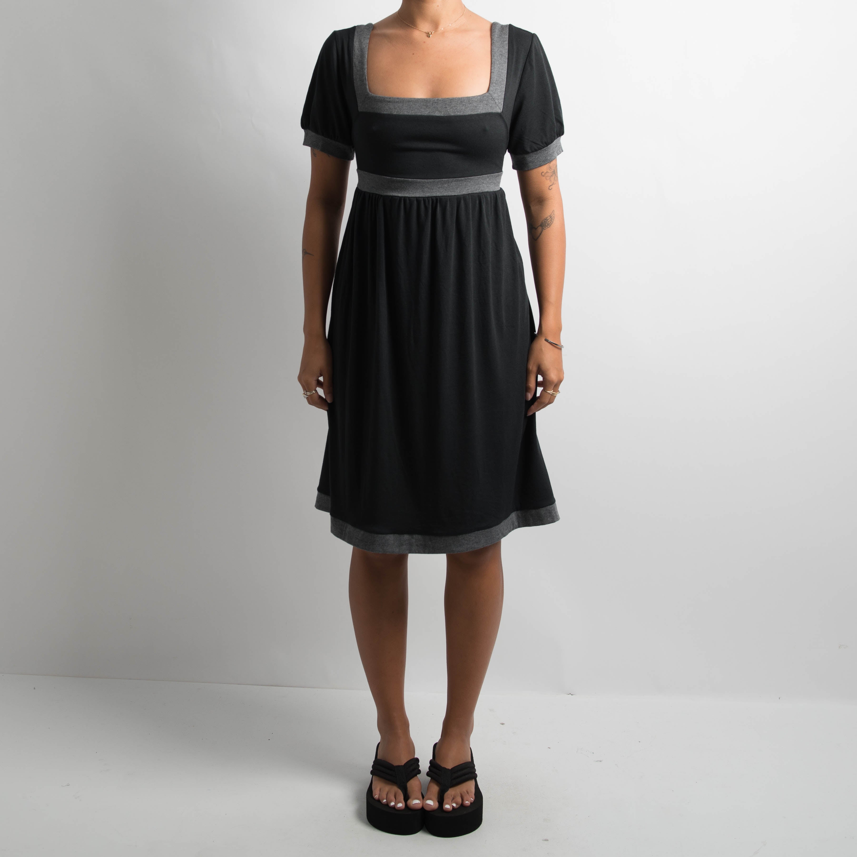 BLACK BABYDOLL DRESS