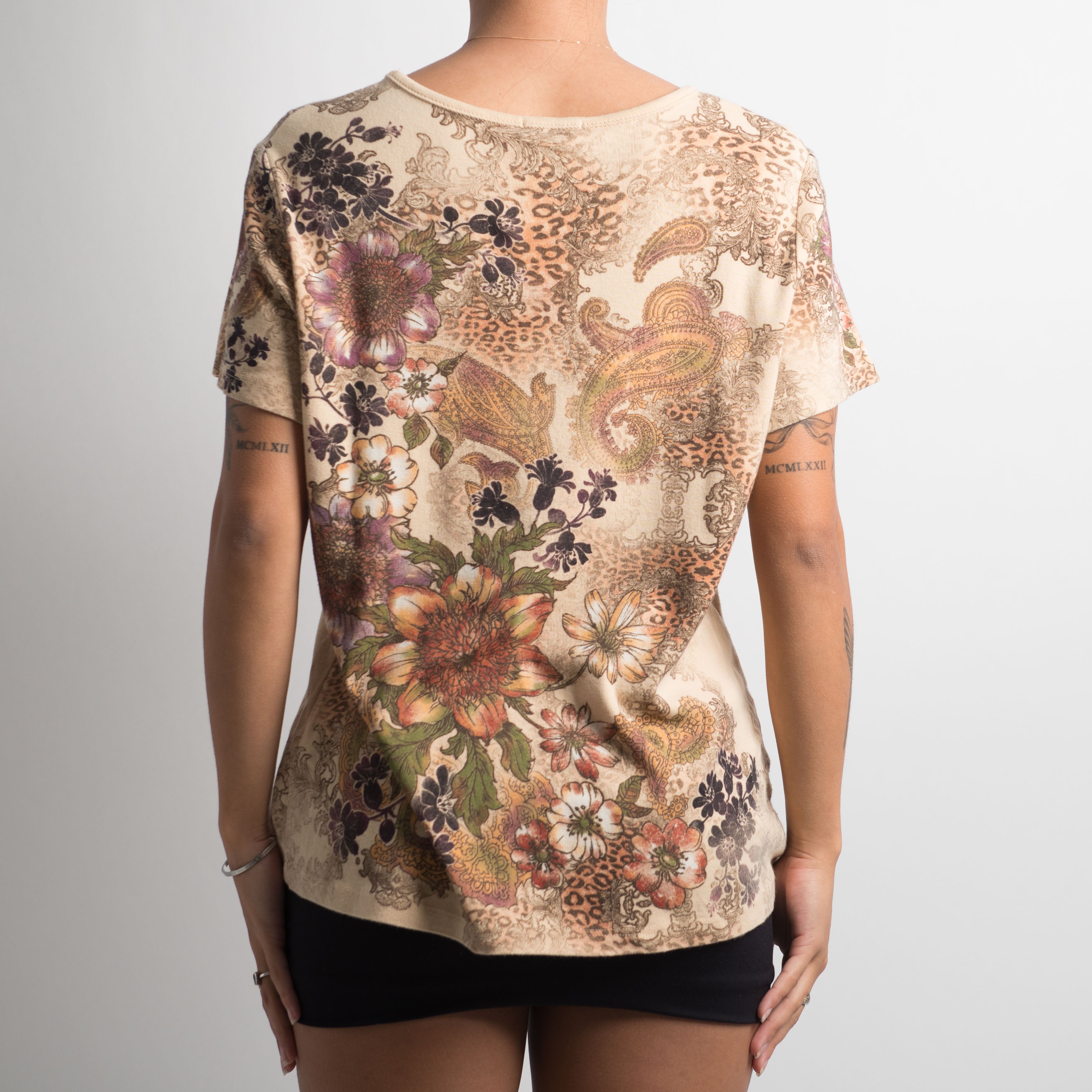 T-SHIRT GRAPHIQUE BEIGE