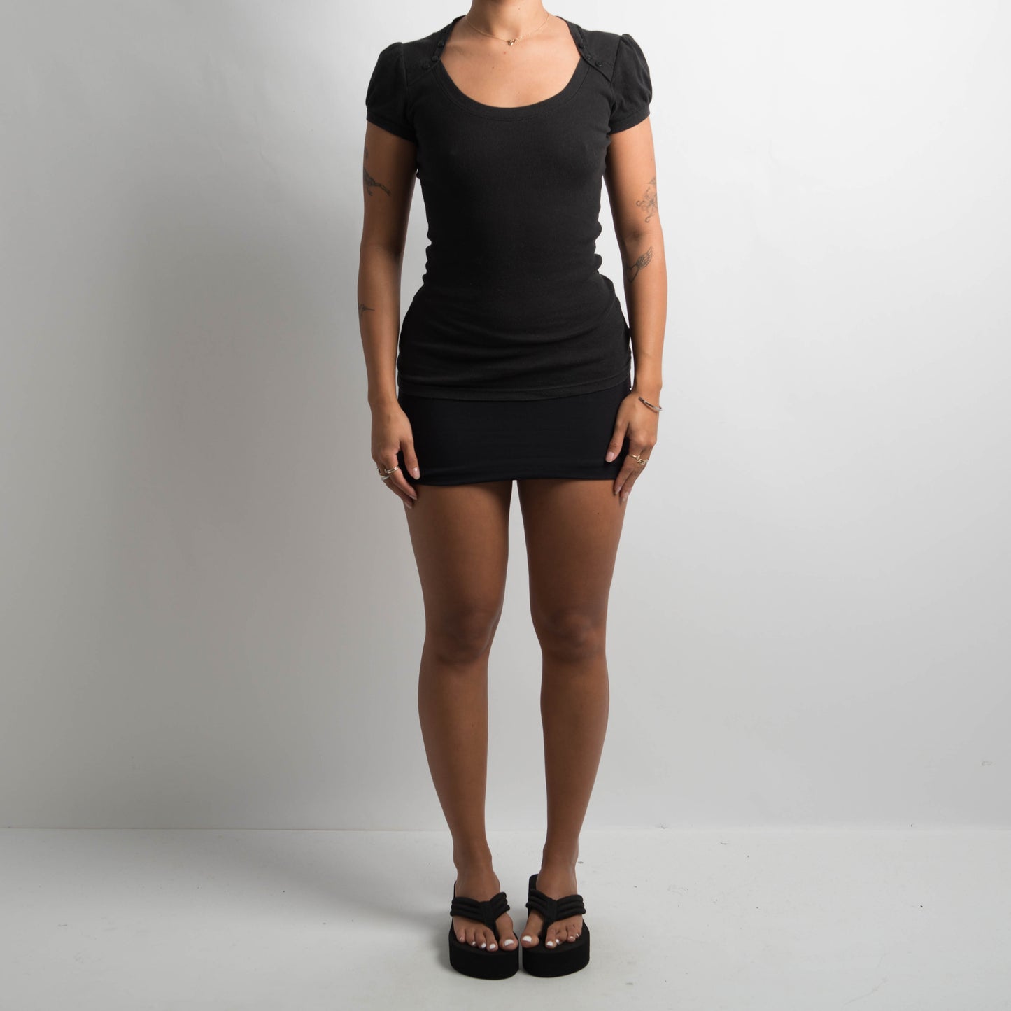 BLACK COTTON TOP