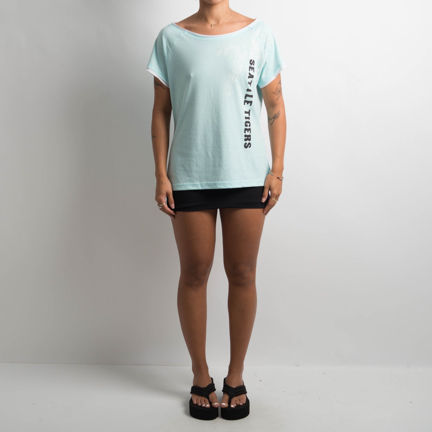 BLUE LAYERED TEE
