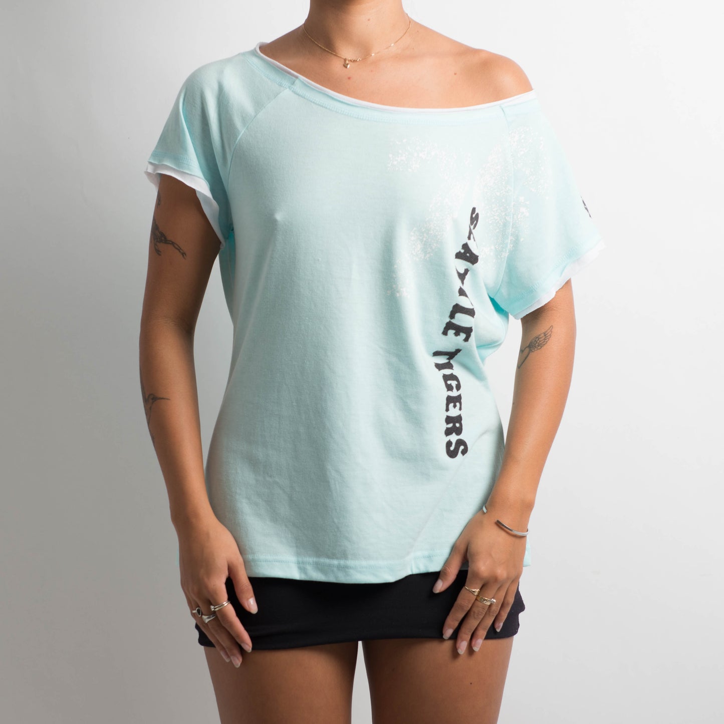 BLUE LAYERED TEE