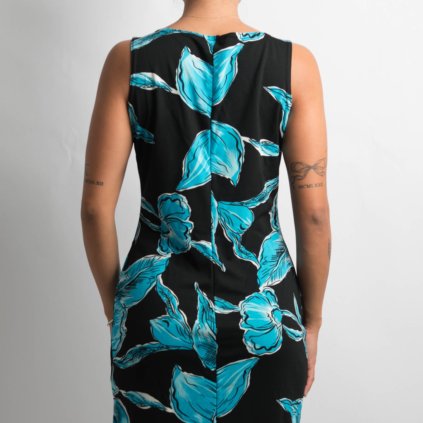 BLUE FLORAL DRESS