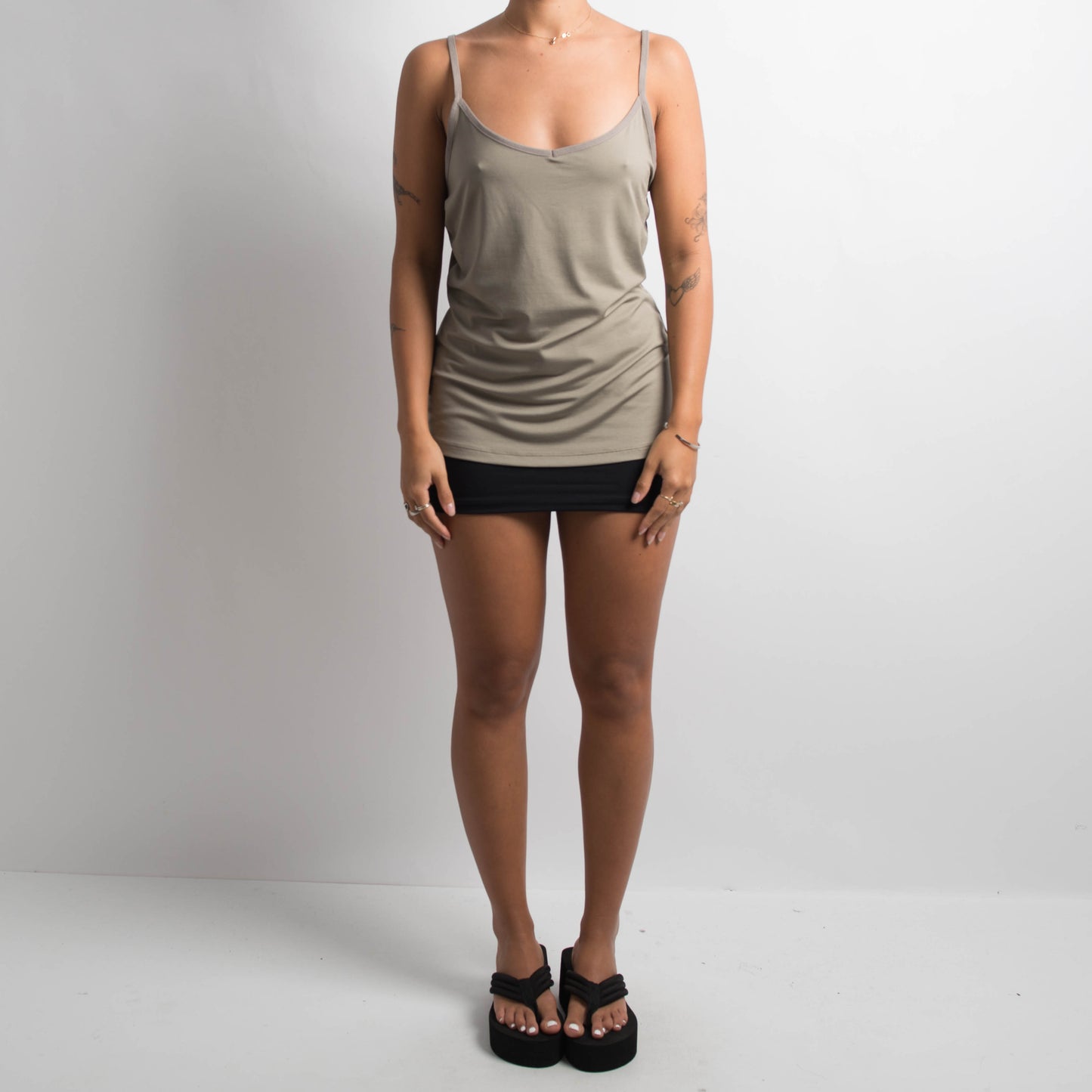 GREIGE SLIP CAMISOLE