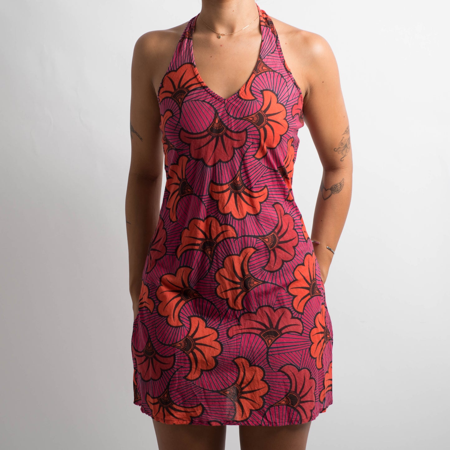 FLORAL COTTON DRESS