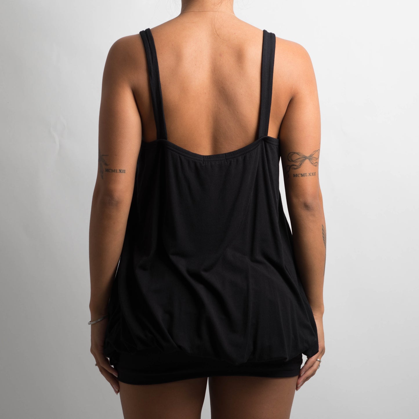 BLACK BABYDOLL TOP