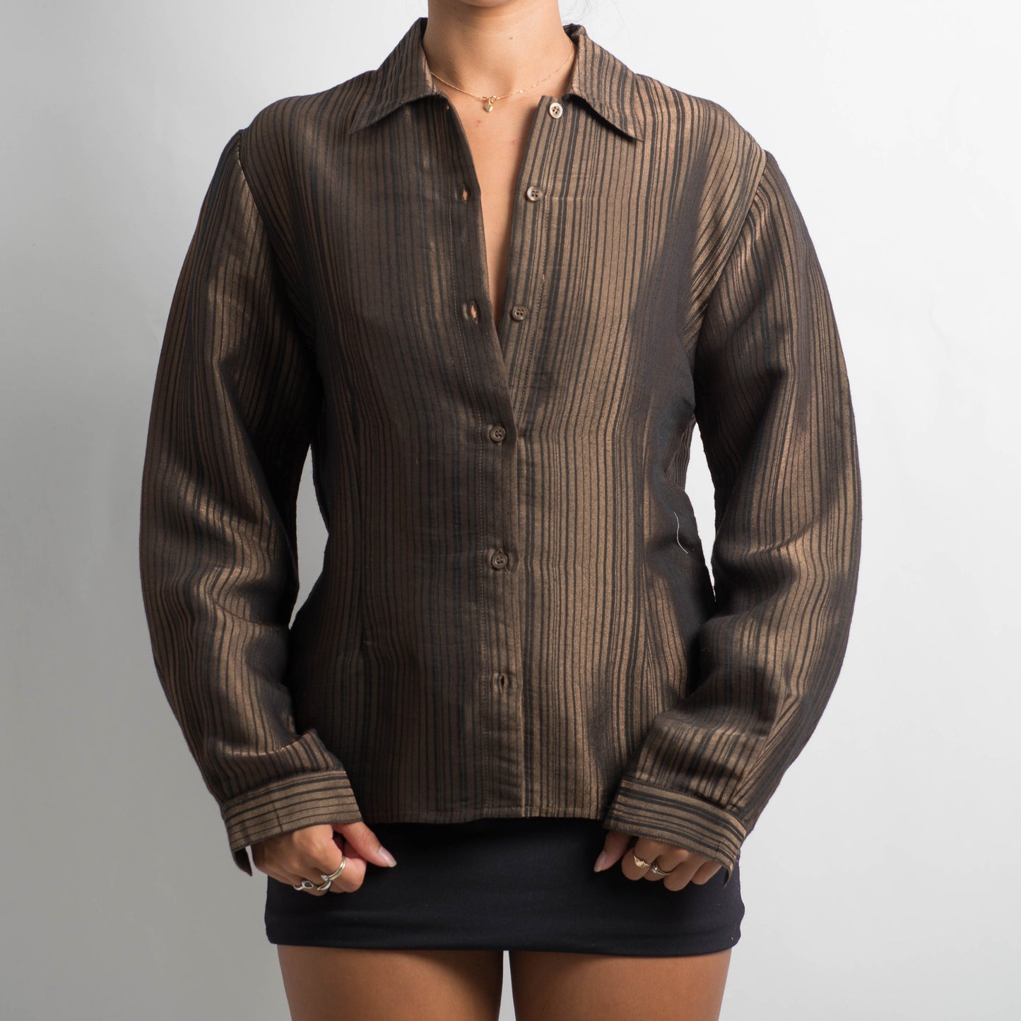 GOLD STRIPED BLOUSE