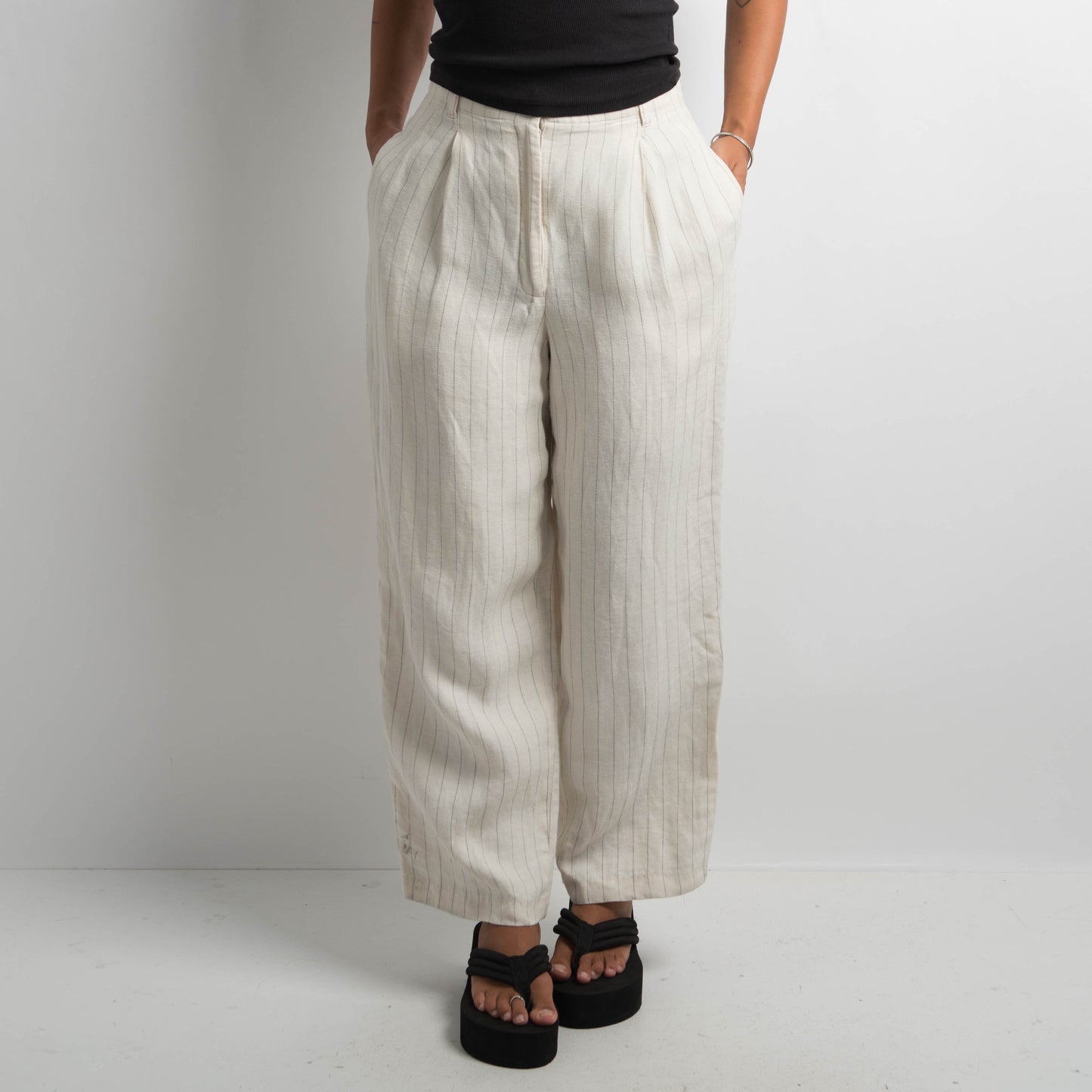 OFF WHITE PINSTRIPE PANTS
