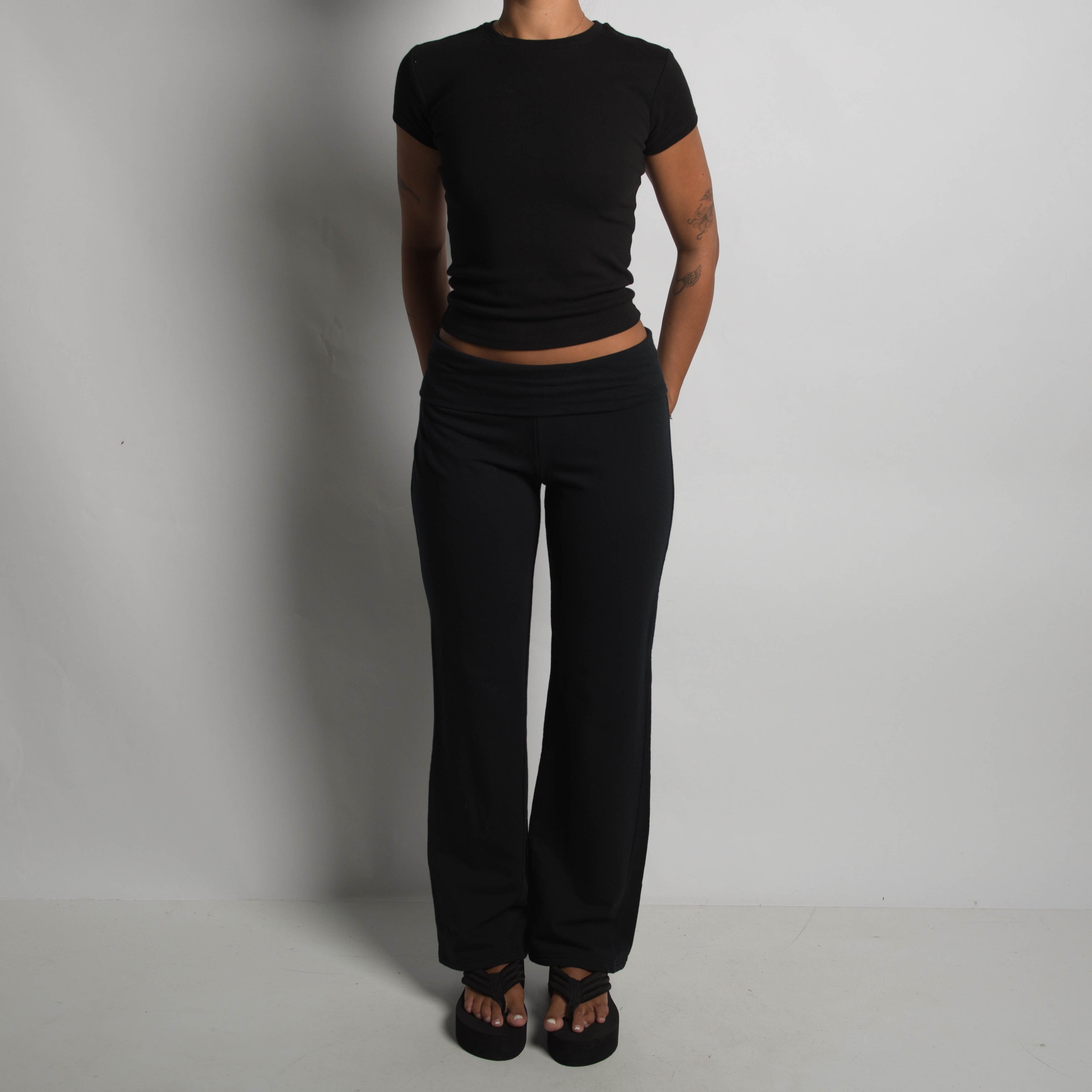 FOLD OVER FLARE LEGGINGS