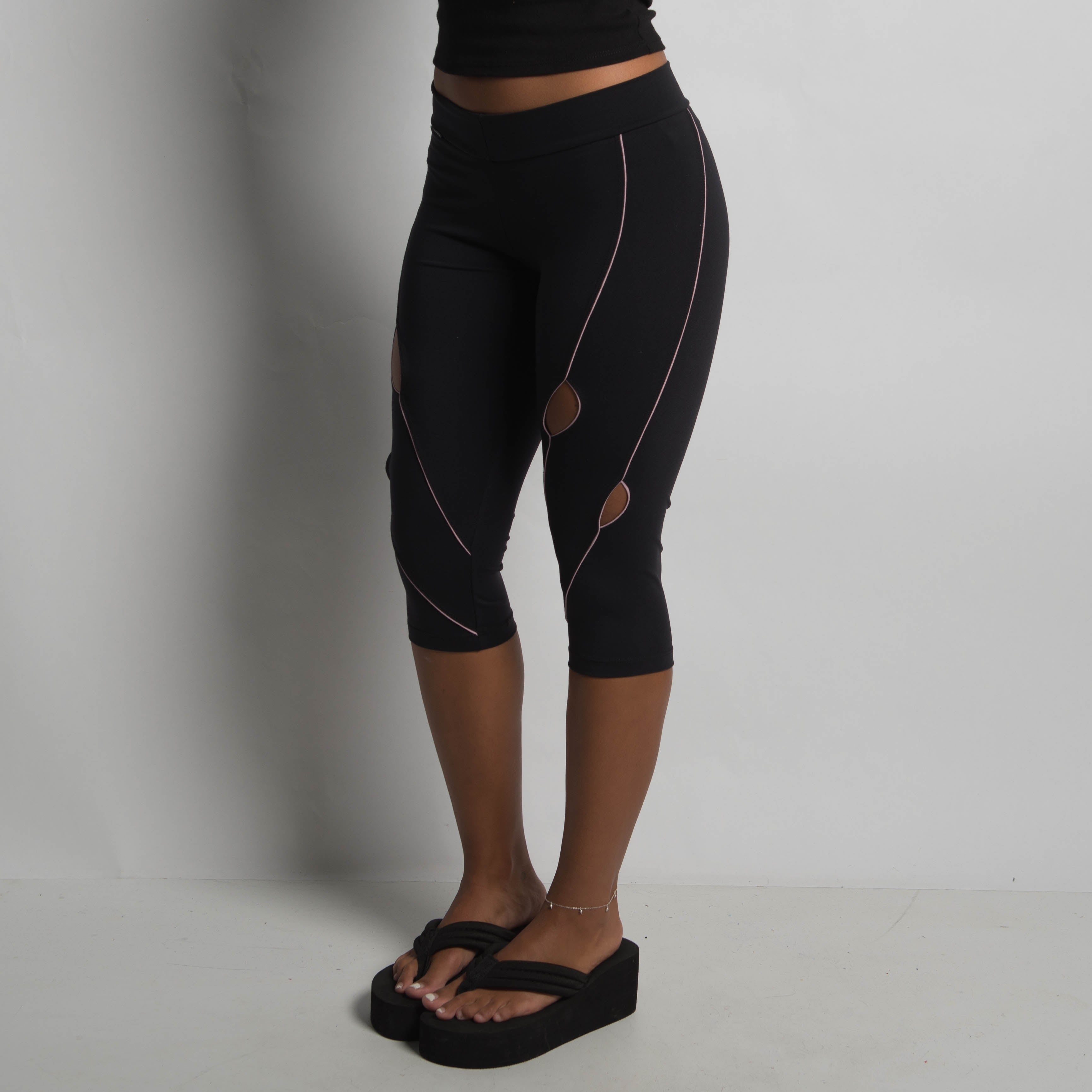 BLACK CUT OUT TIGHTS
