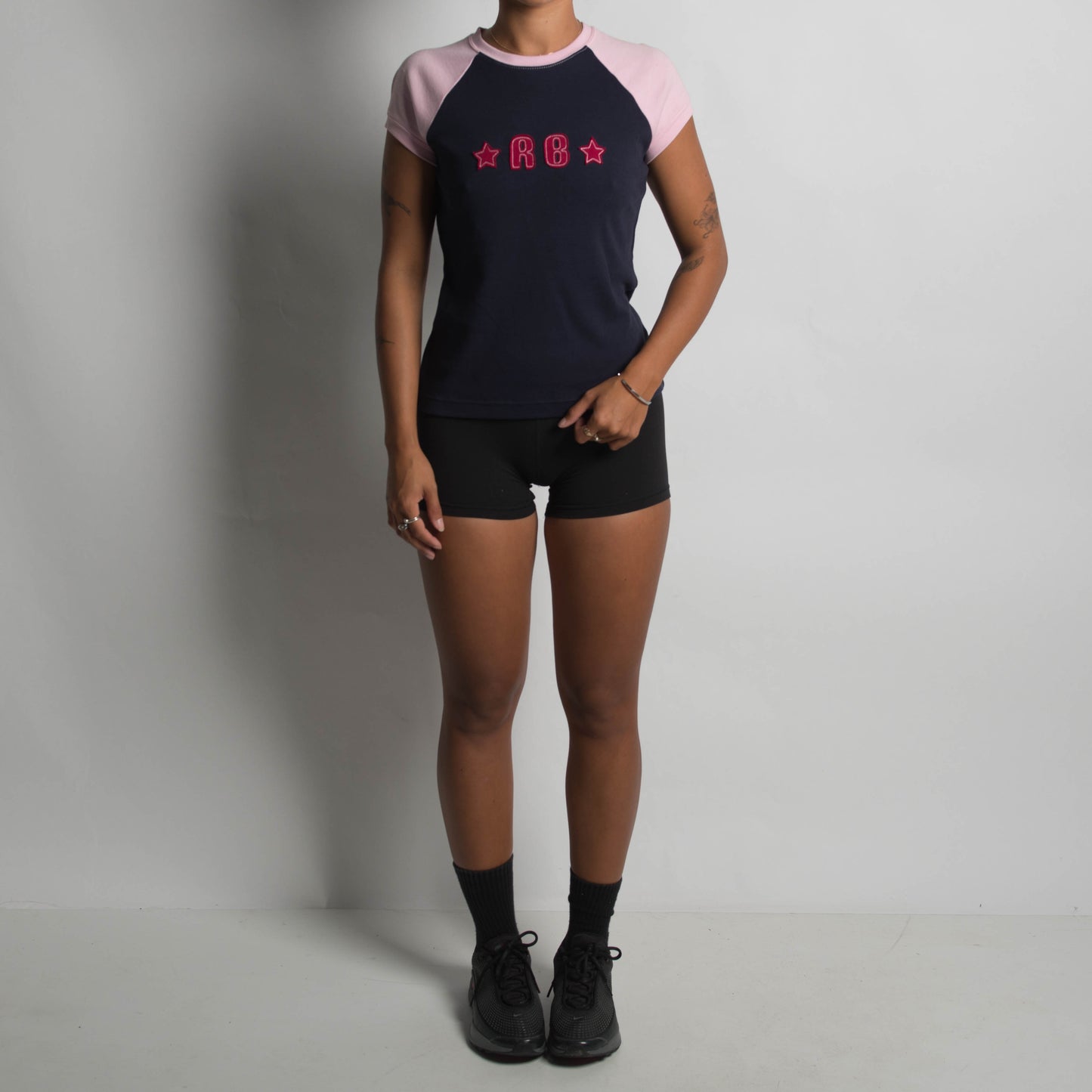 NAVY RAGLAN TEE