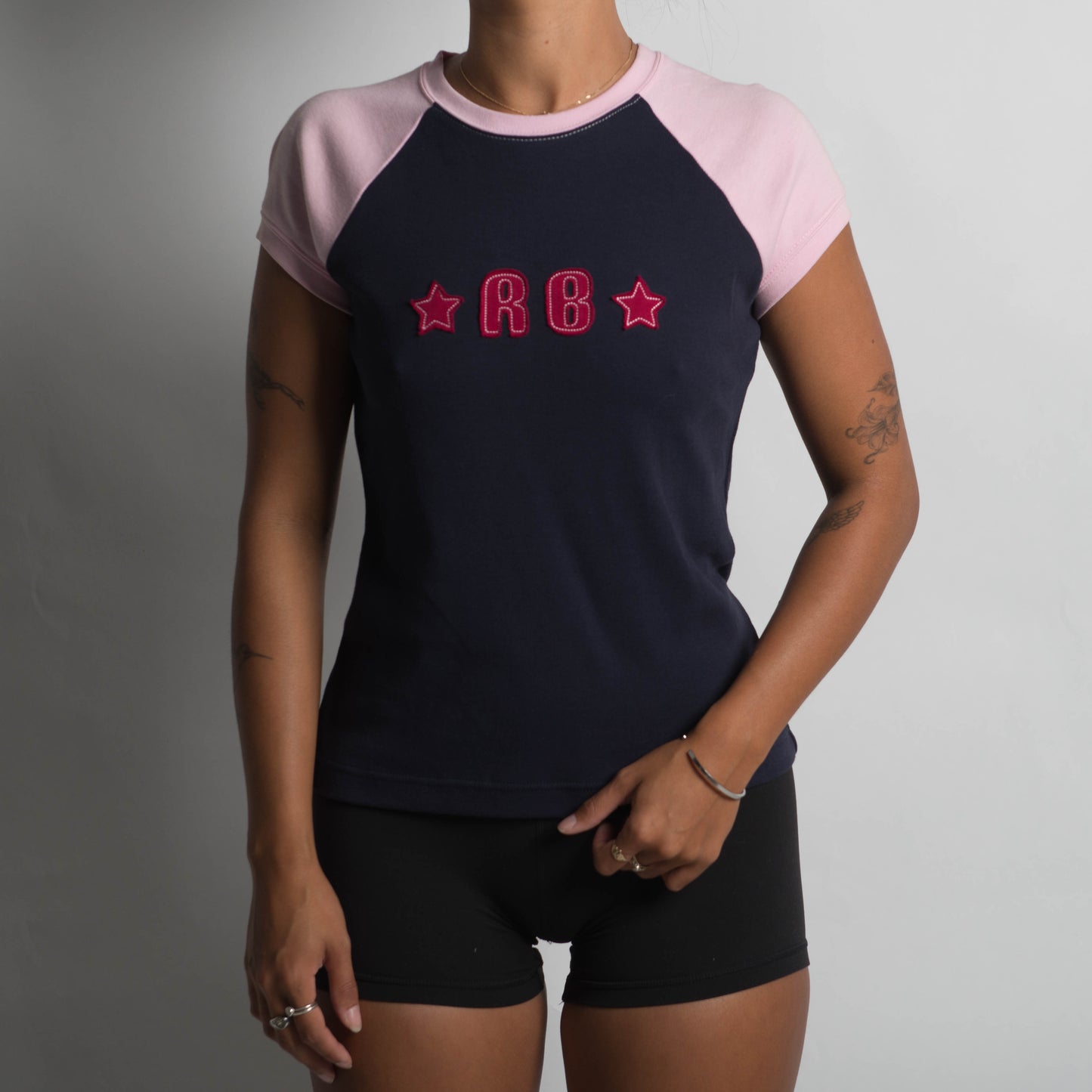 NAVY RAGLAN TEE