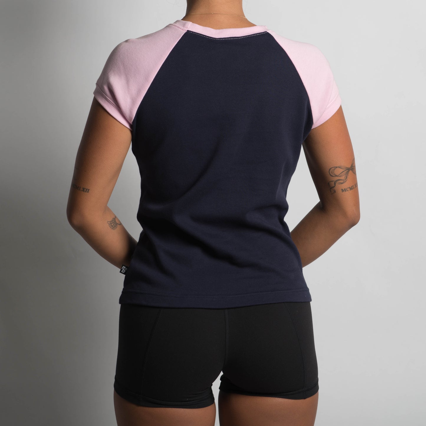 NAVY RAGLAN TEE