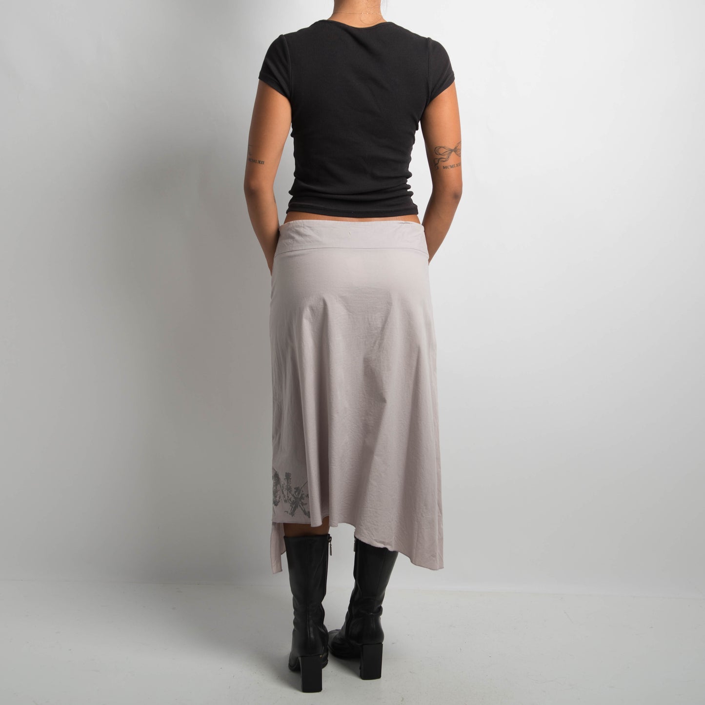 ASYMMETRIC BUTTERFLY SKIRT