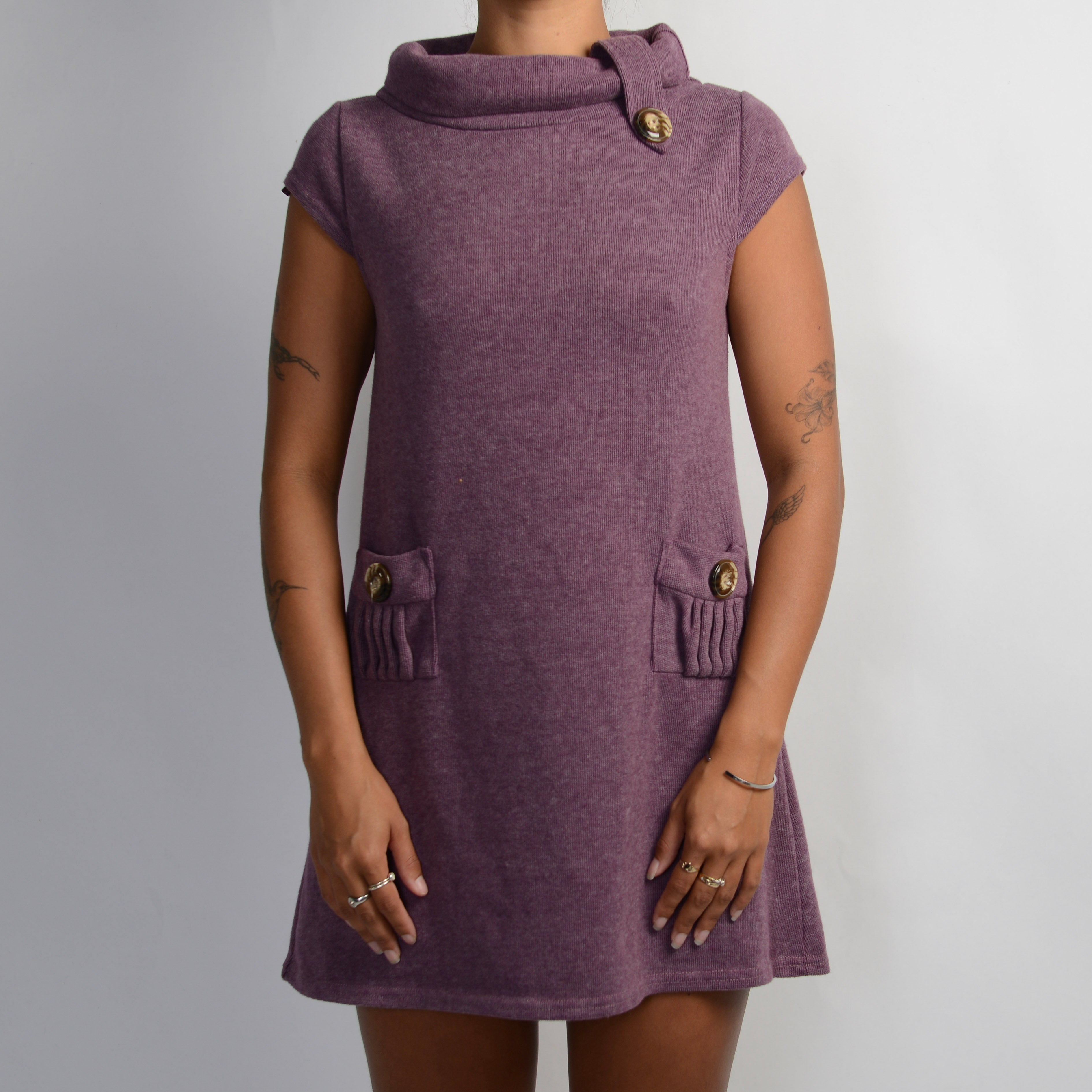 PURPLE A-LINE DRESS