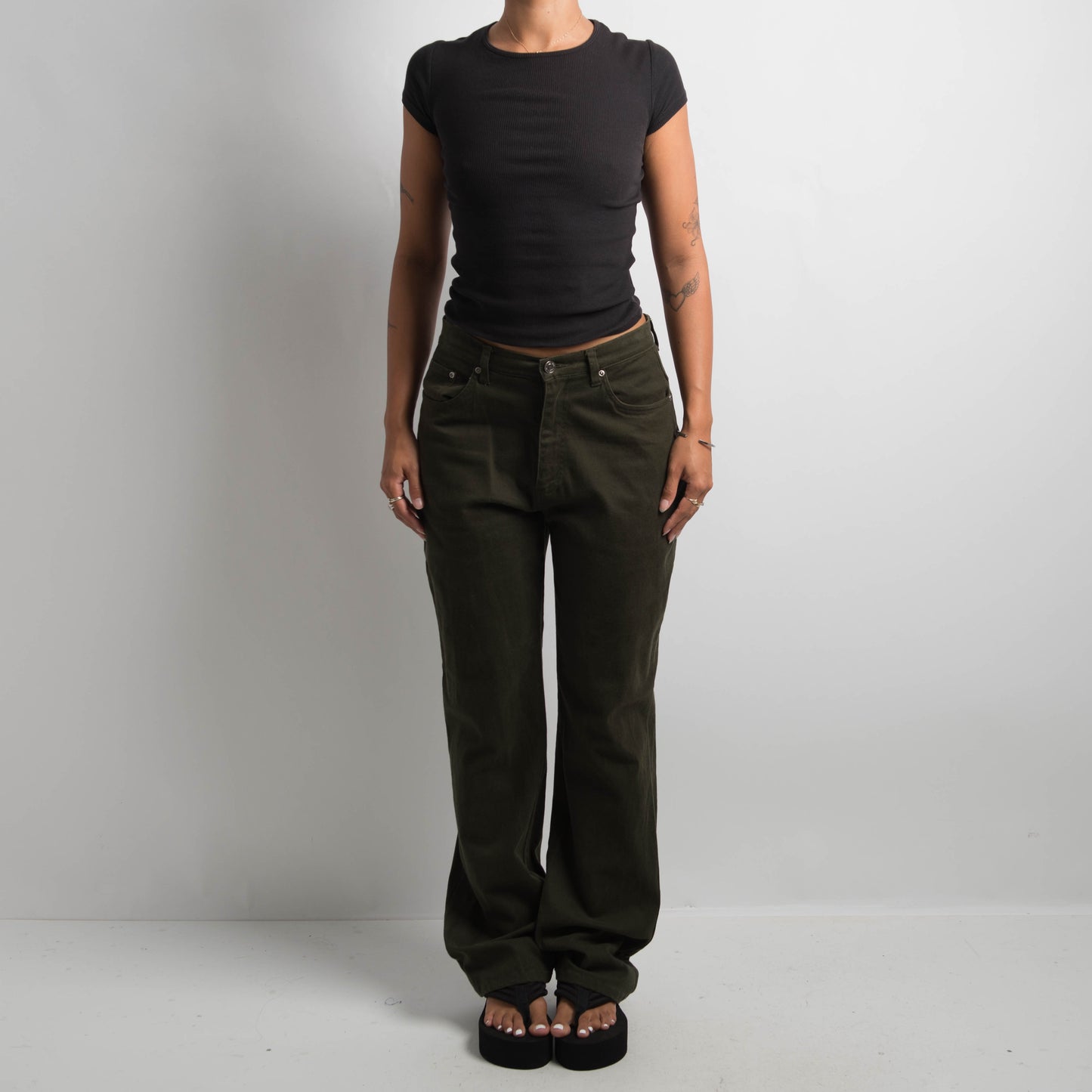 MOSS GREEN JEANS
