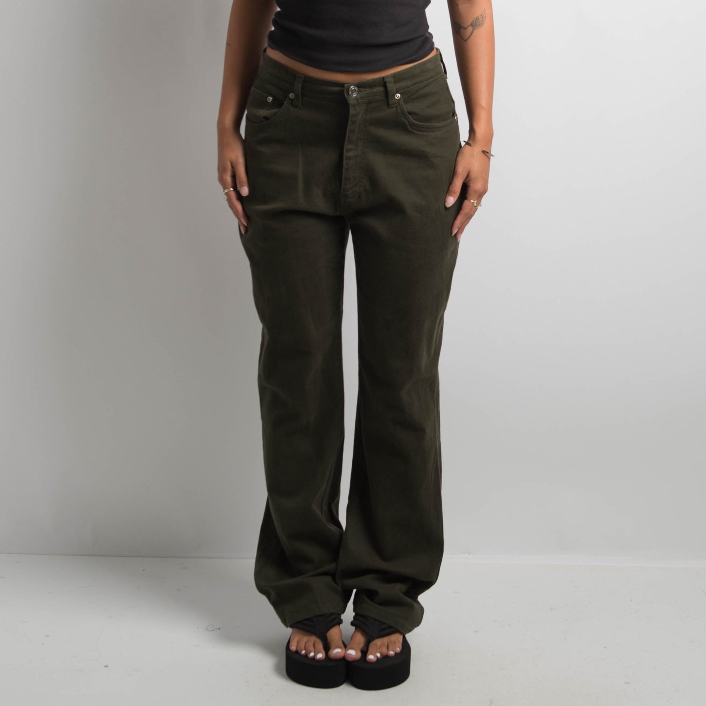 MOSS GREEN JEANS