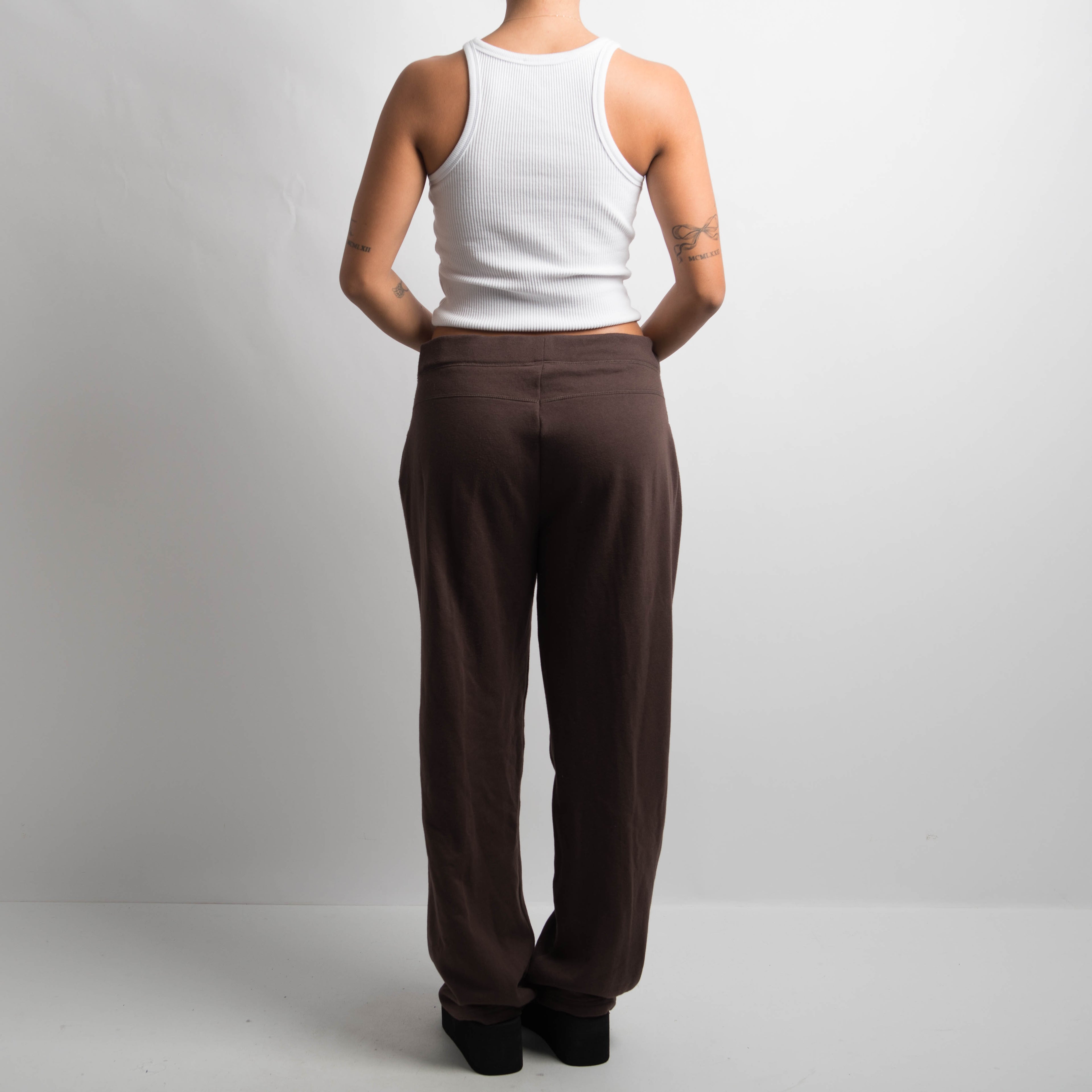BROWN FLEECE SWEATPANTS