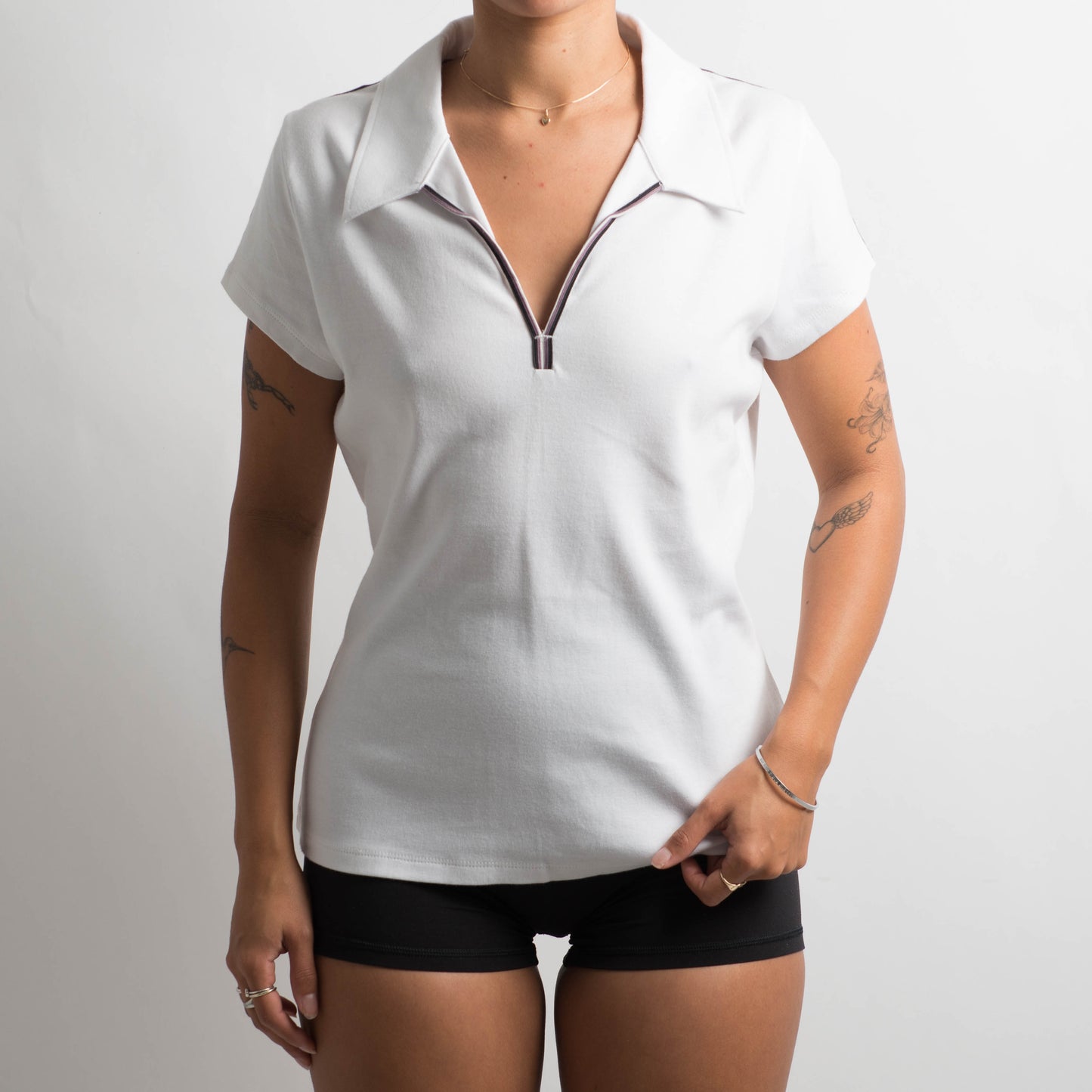 WHITE POLO SHIRT