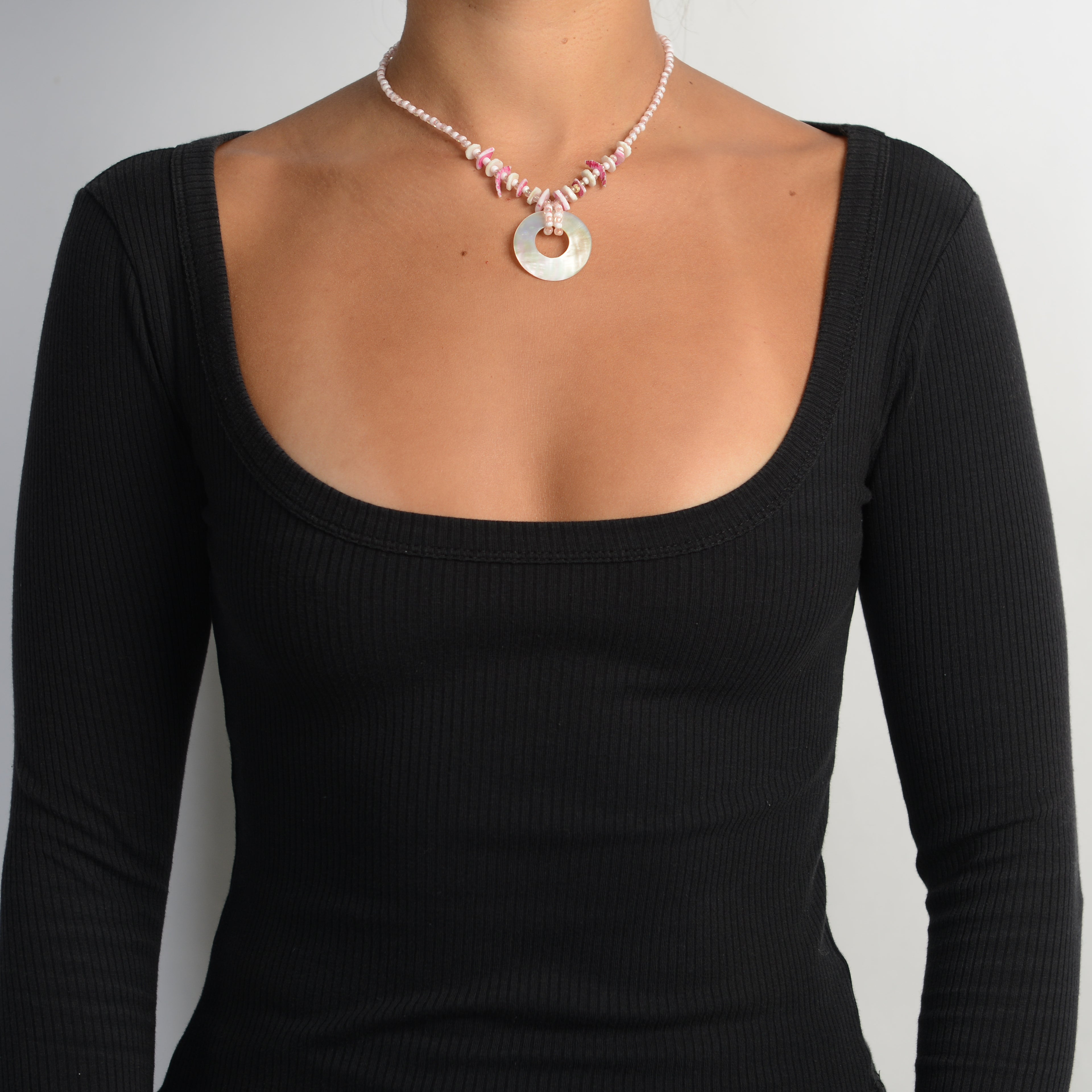 PINK BEADED NECKLACE