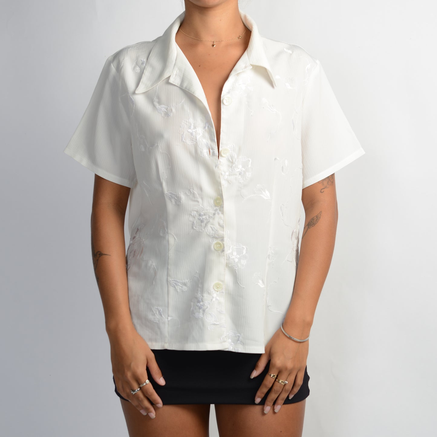 SHEER WHITE BLOUSE