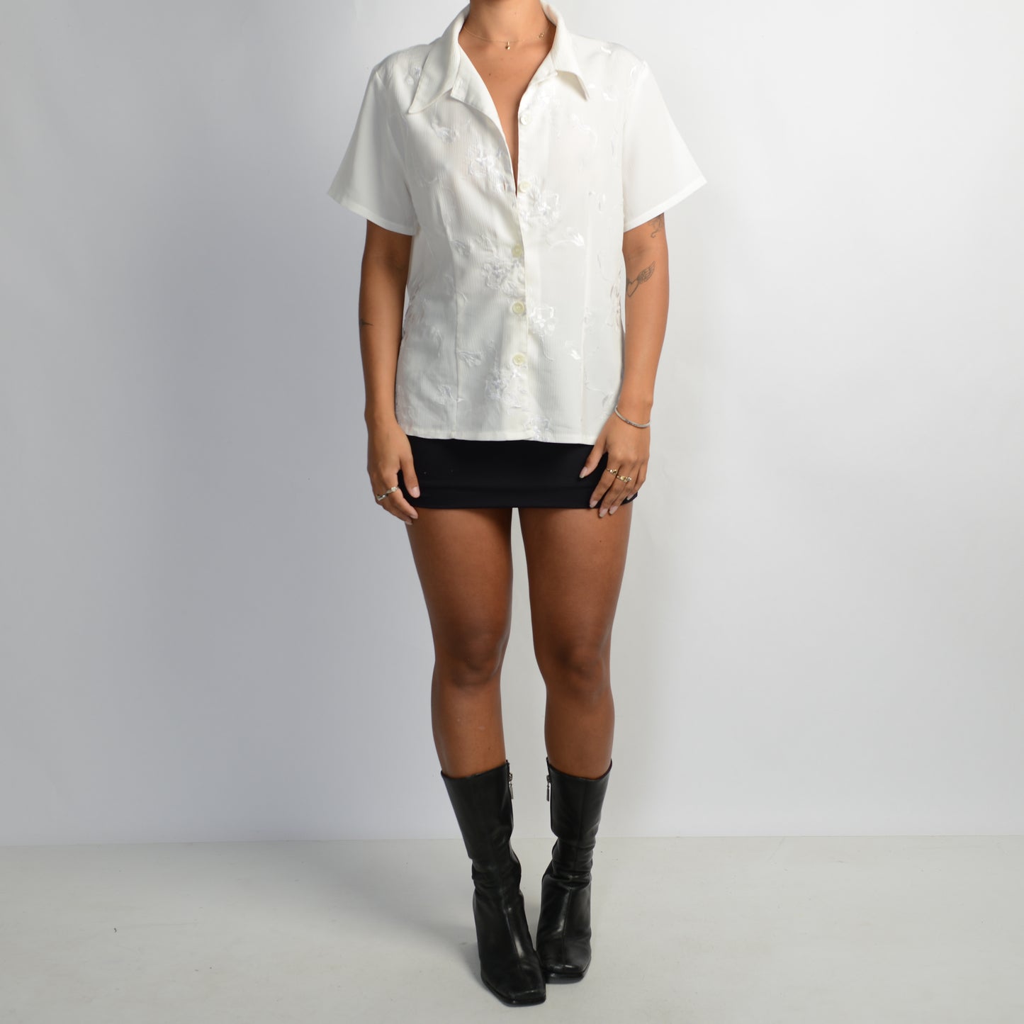 SHEER WHITE BLOUSE
