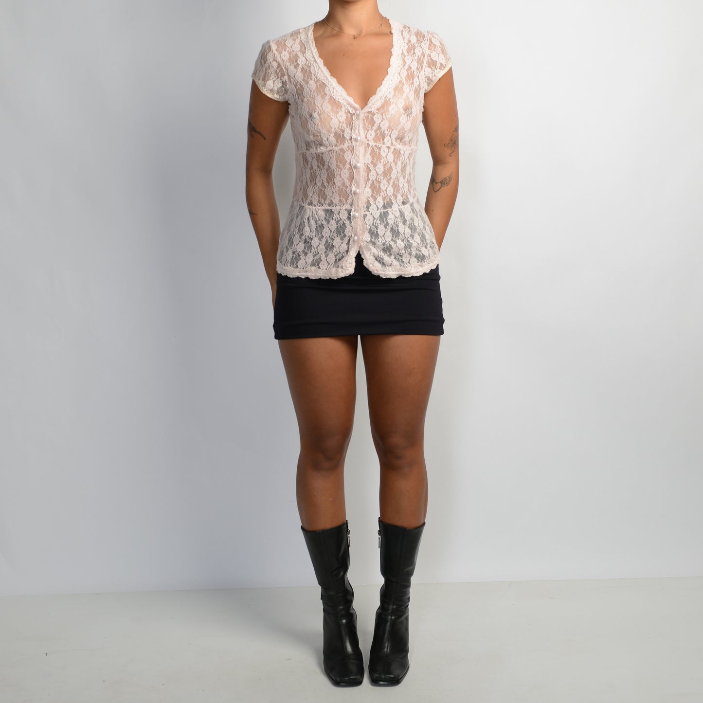 PINK LACE BLOUSE