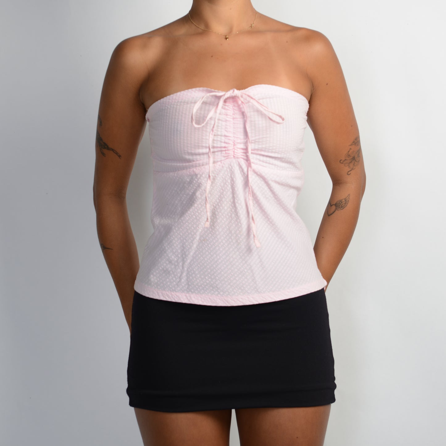 PINK HALTER TOP
