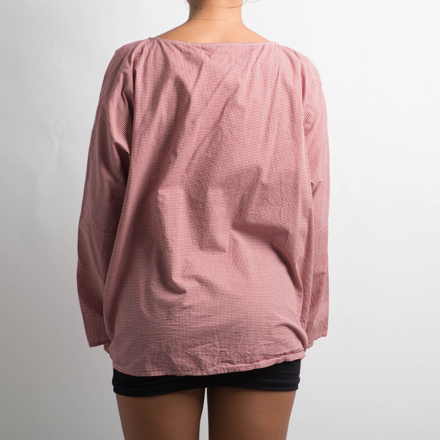 MICRO PLAID LONG SLEEVE