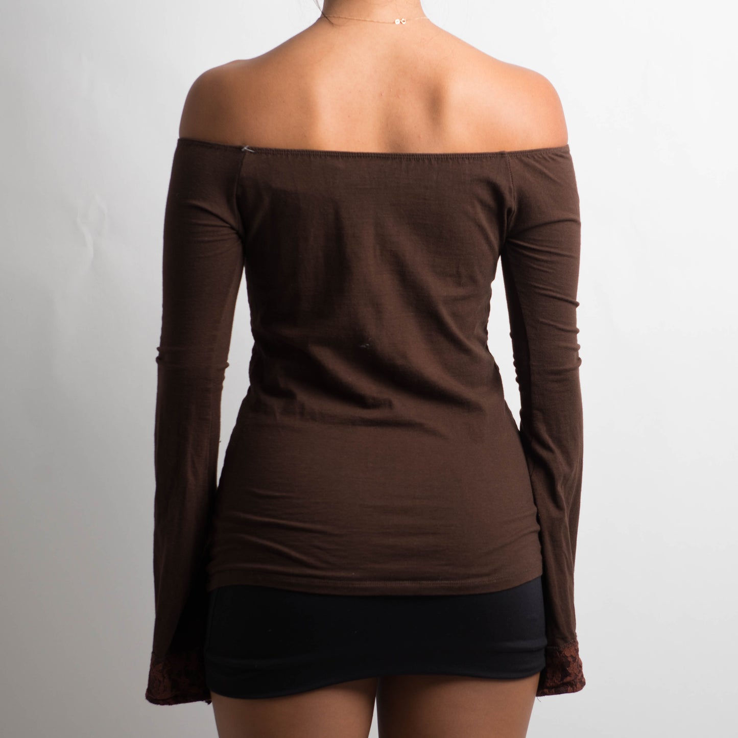 BROWN LONG SLEEVE TOP