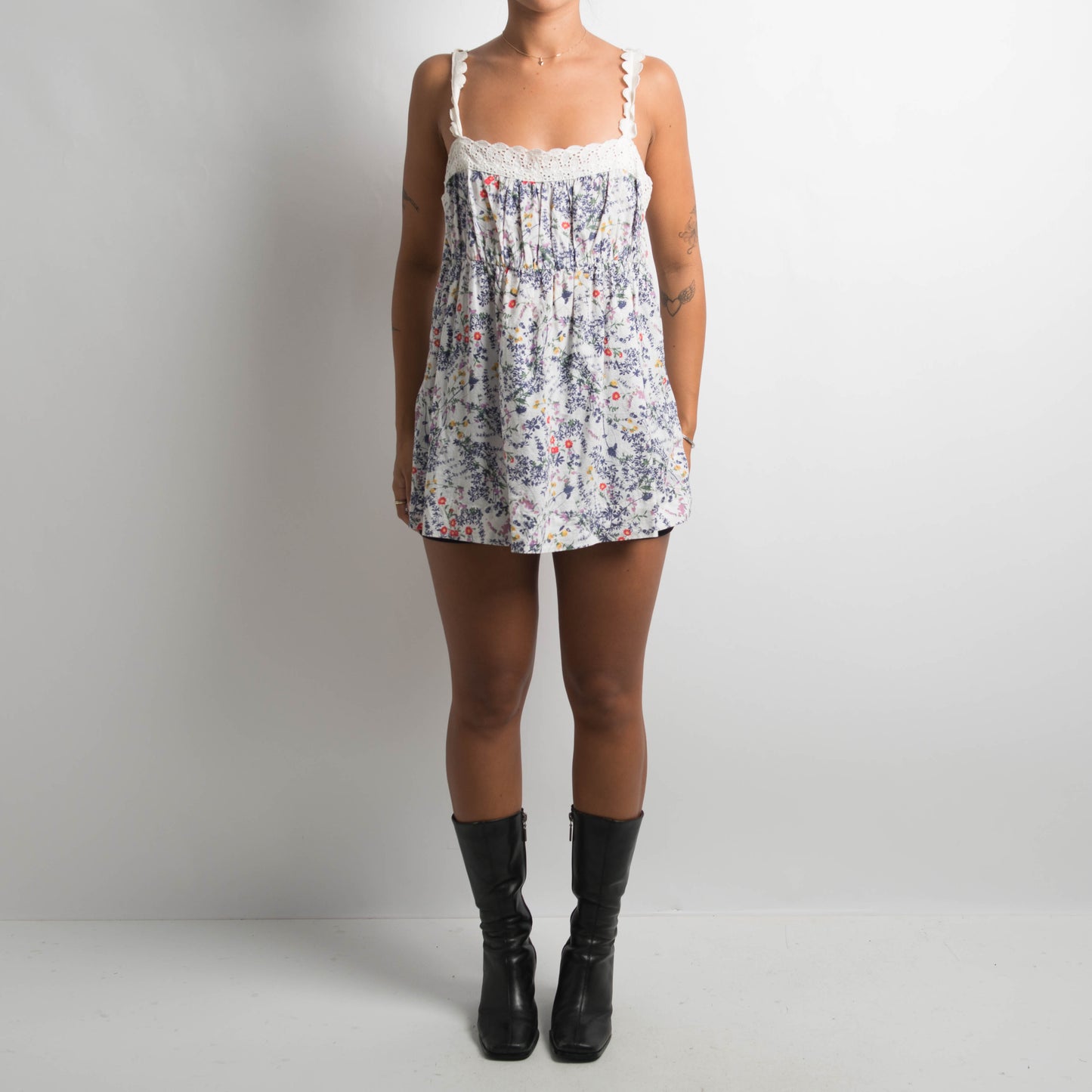 FLORAL BABYDOLL TOP