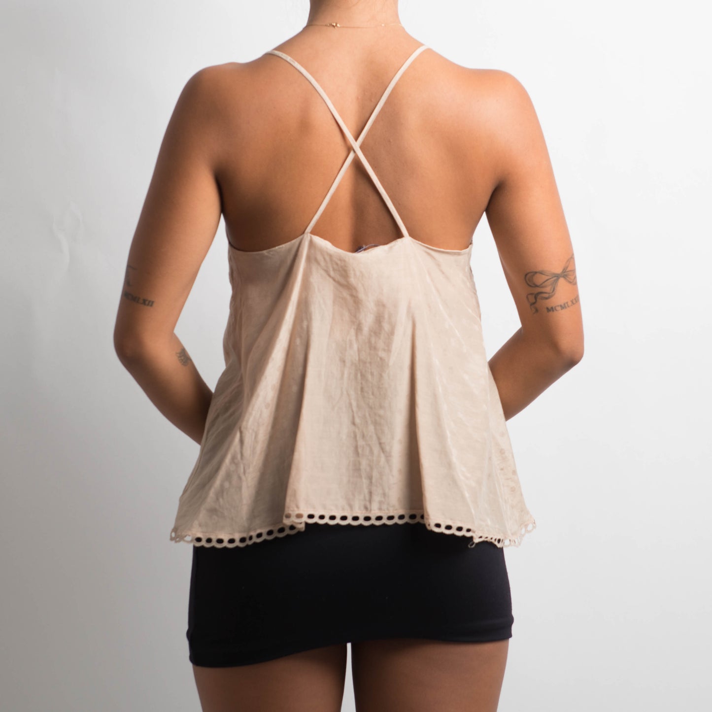 BEIGE BABYDOLL TOP