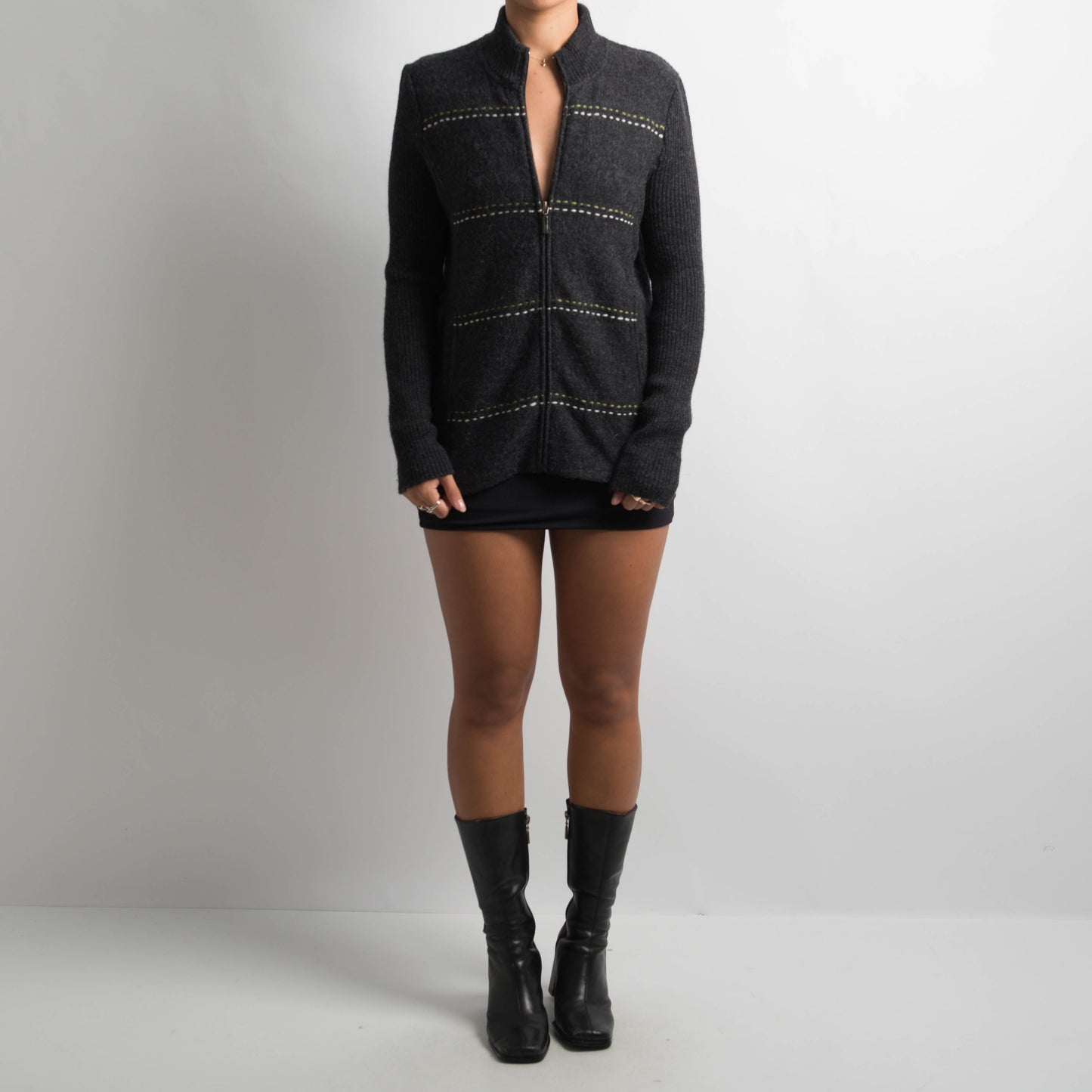 STRIPE WOOL JACKET