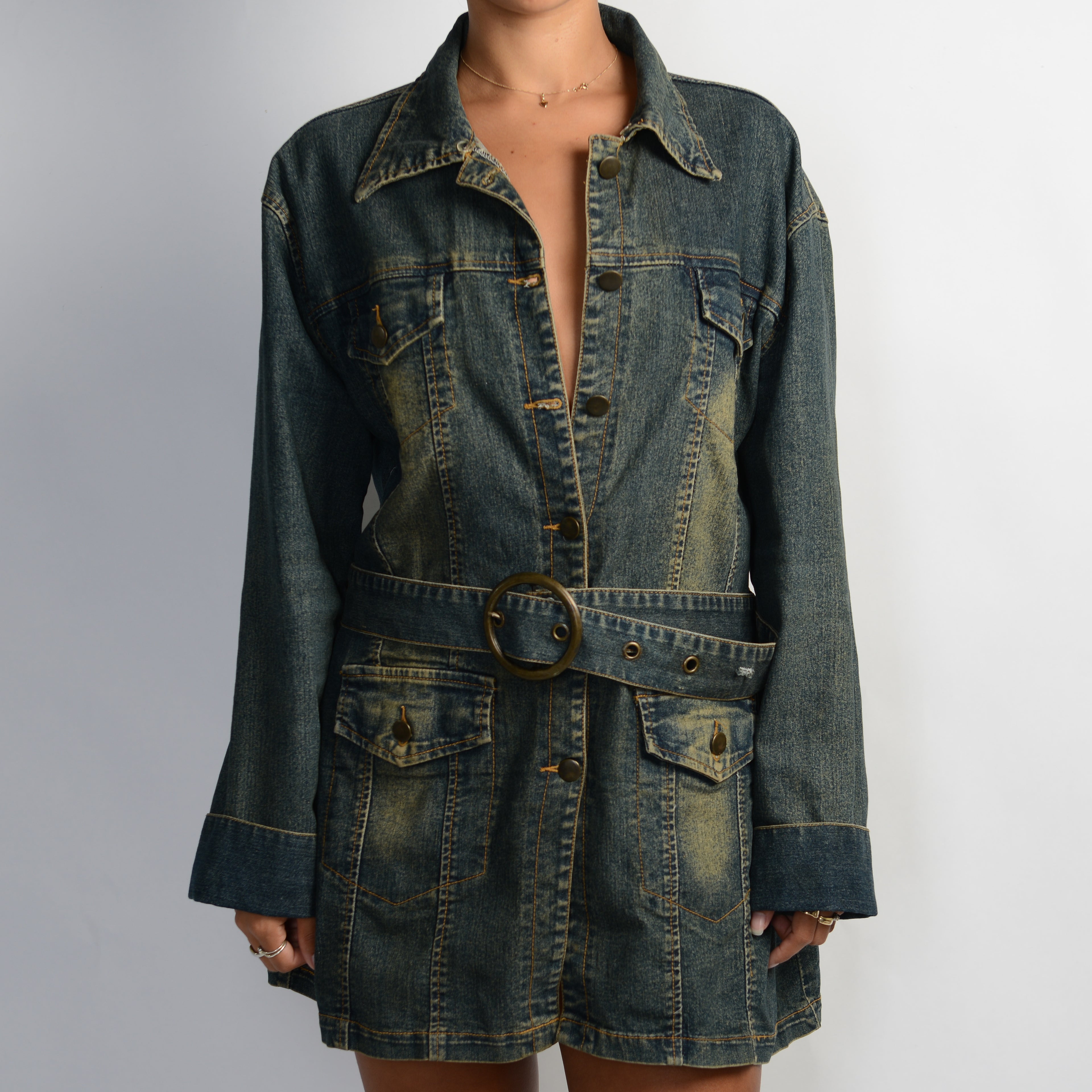 DENIM LONGLINE JACKET