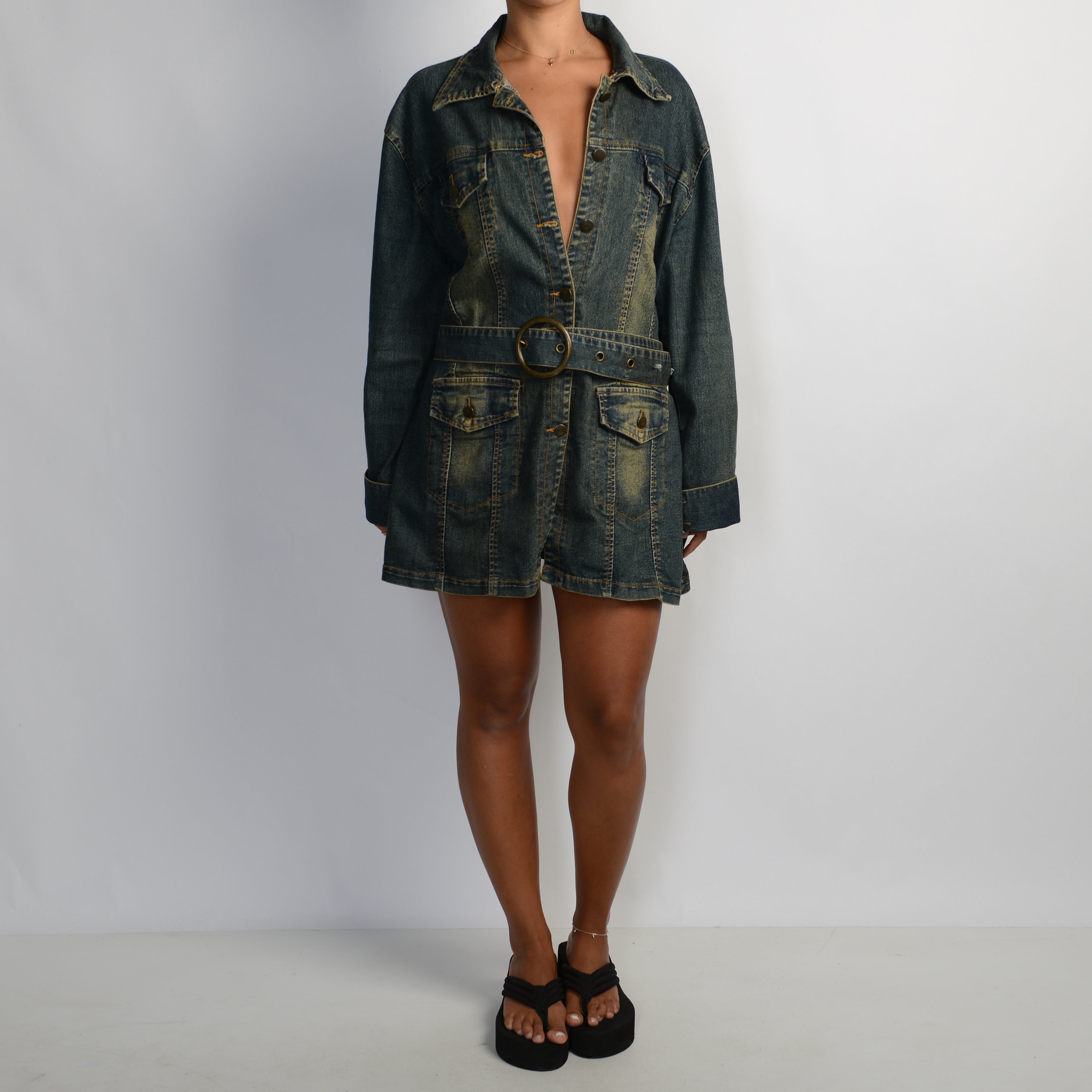 DENIM LONGLINE JACKET