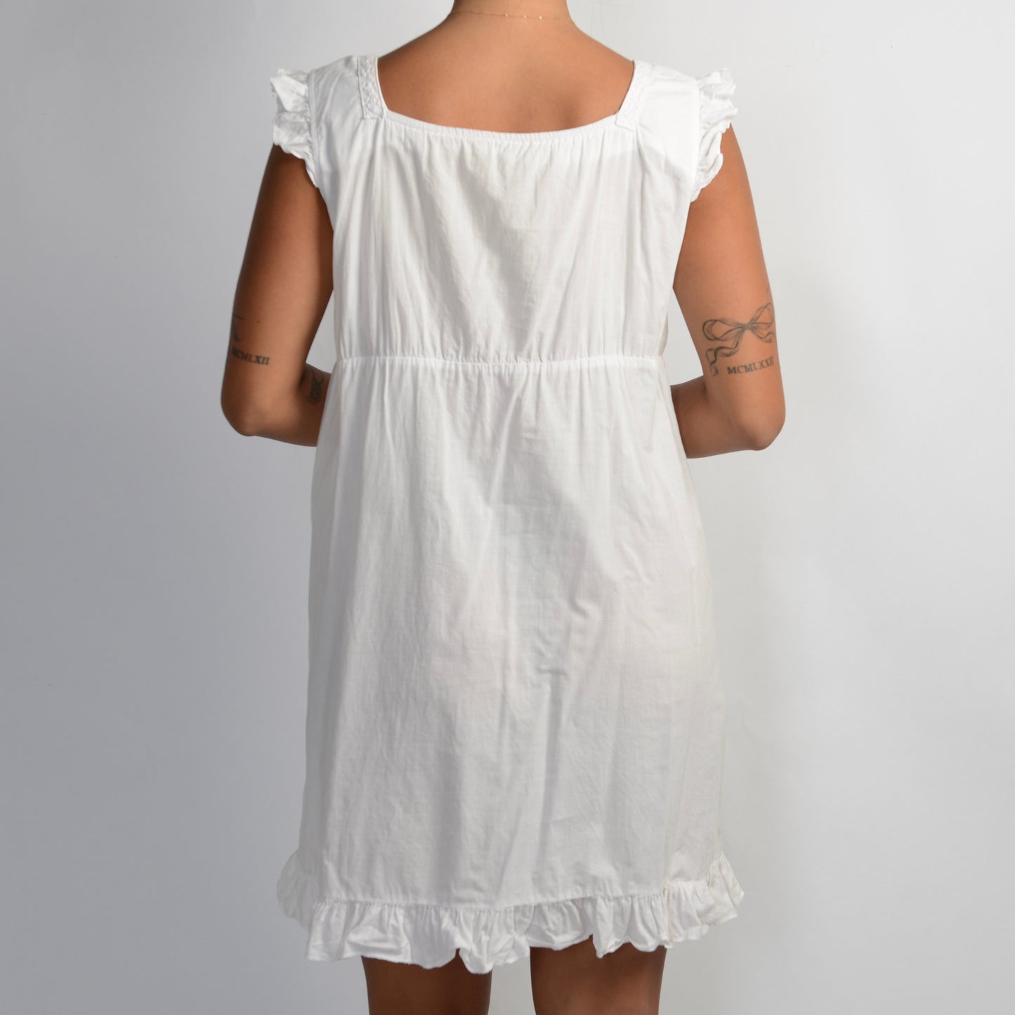 WHITE PRARIE MINI DRESS