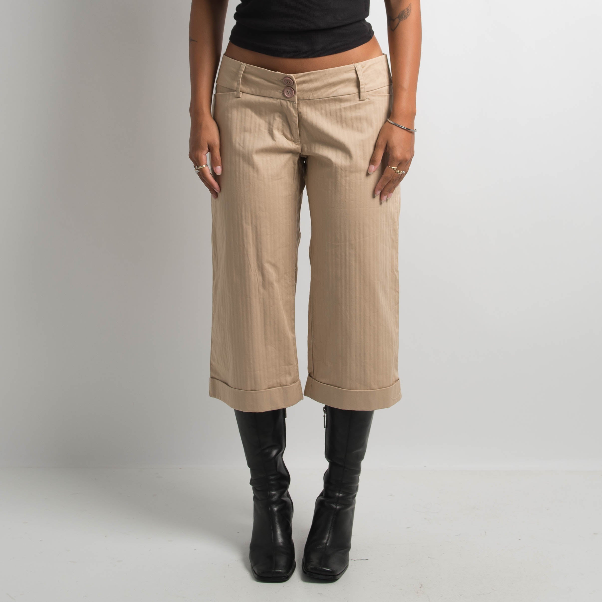 WIDE LEG CROP PANTS
