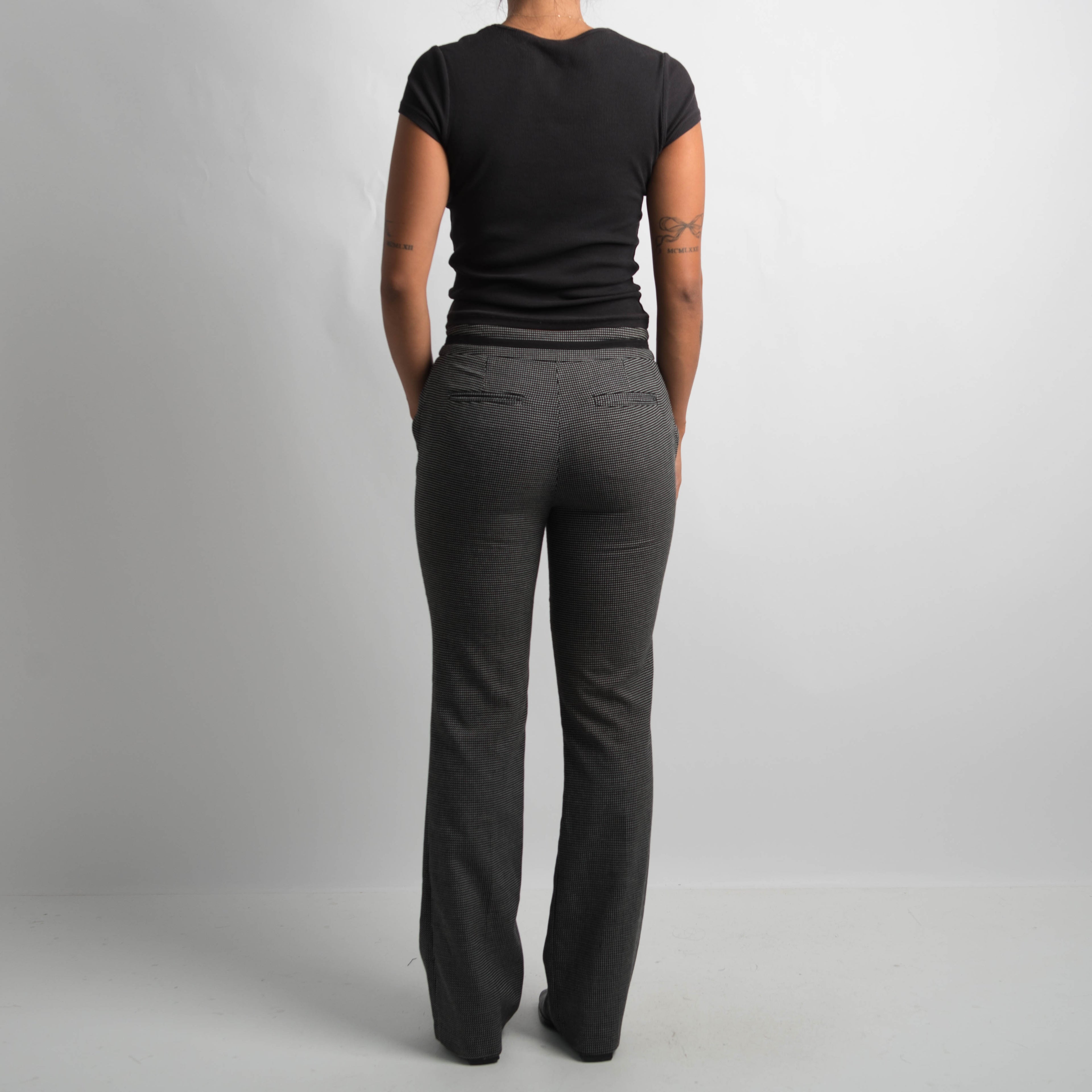 POLKA DOT BOOTCUT PANTS