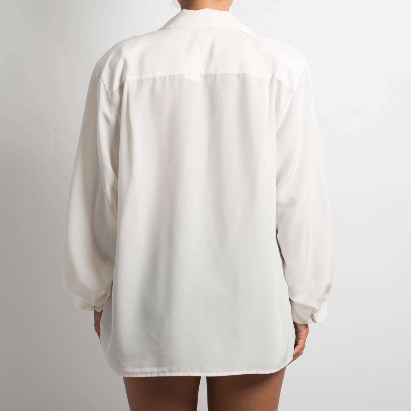OFF WHITE PLEATED BLOUSE
