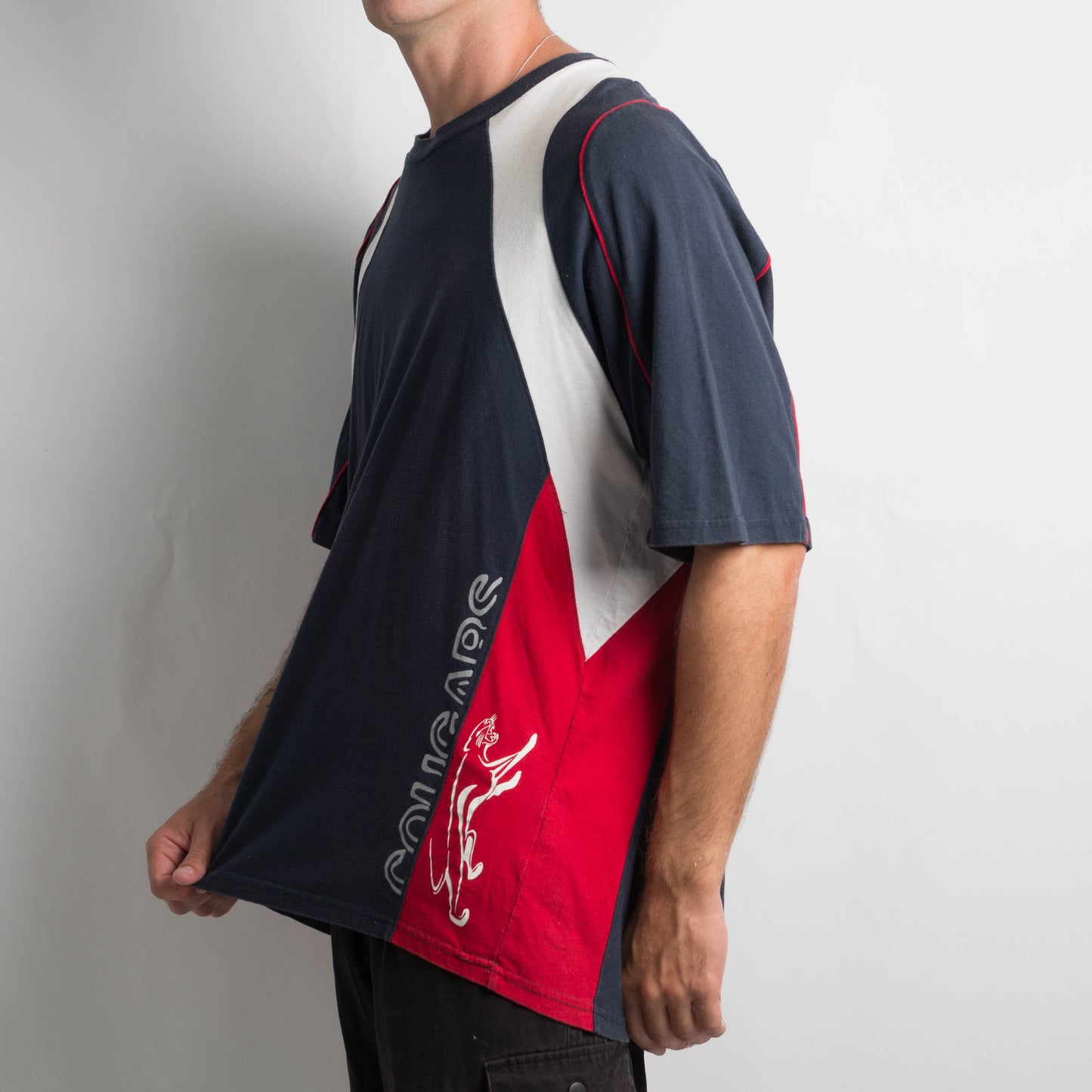 NAVY PANEL TSHIRT