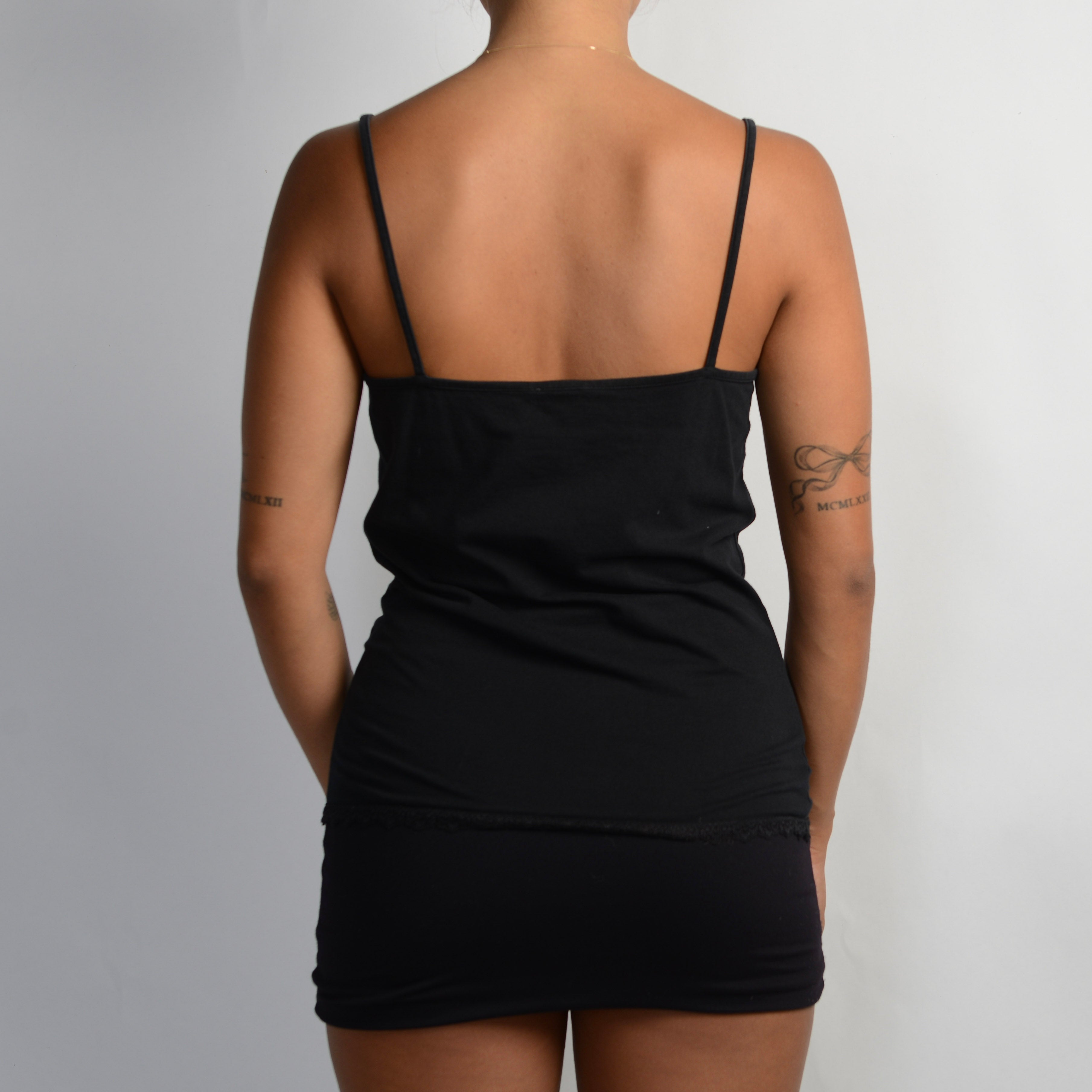 BLACK LACE TRIM CAMISOLE