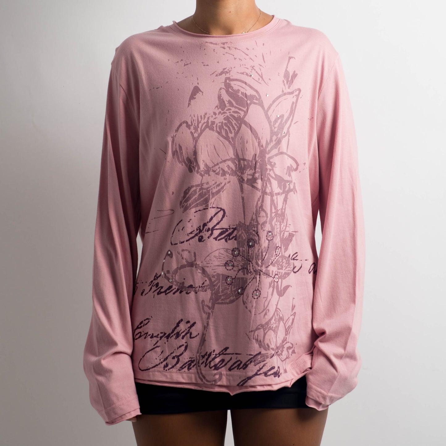 PINK GRAPHIC TOP