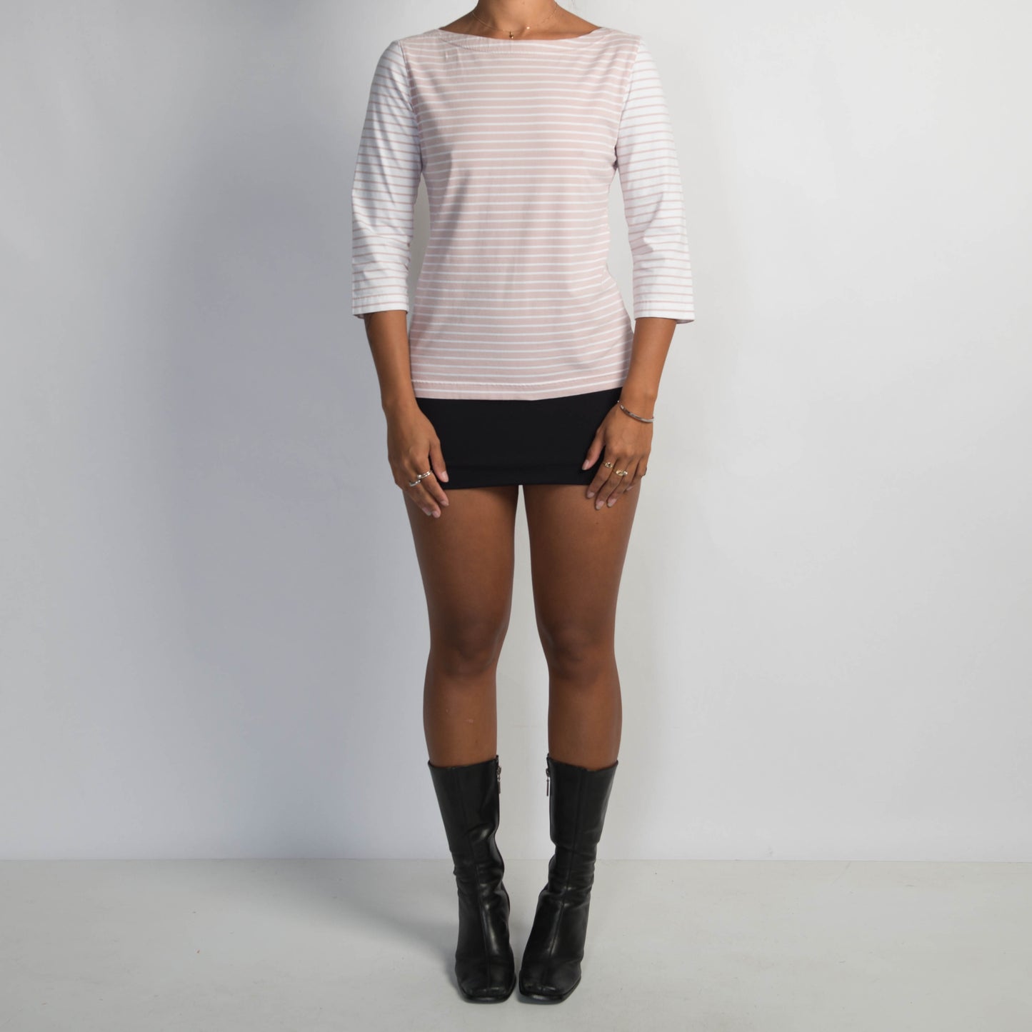 STRIPE 3/4 SLEEVE TOP